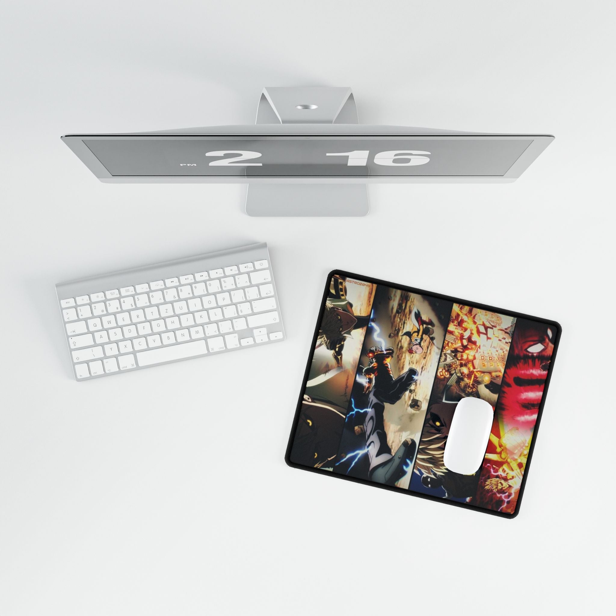 ONE-PUNCH MAN: Saitama / Genos - Anime-Themed Desk Mats for Gaming or Work, Decorative Mouse Pad, Custom Desk Accessories