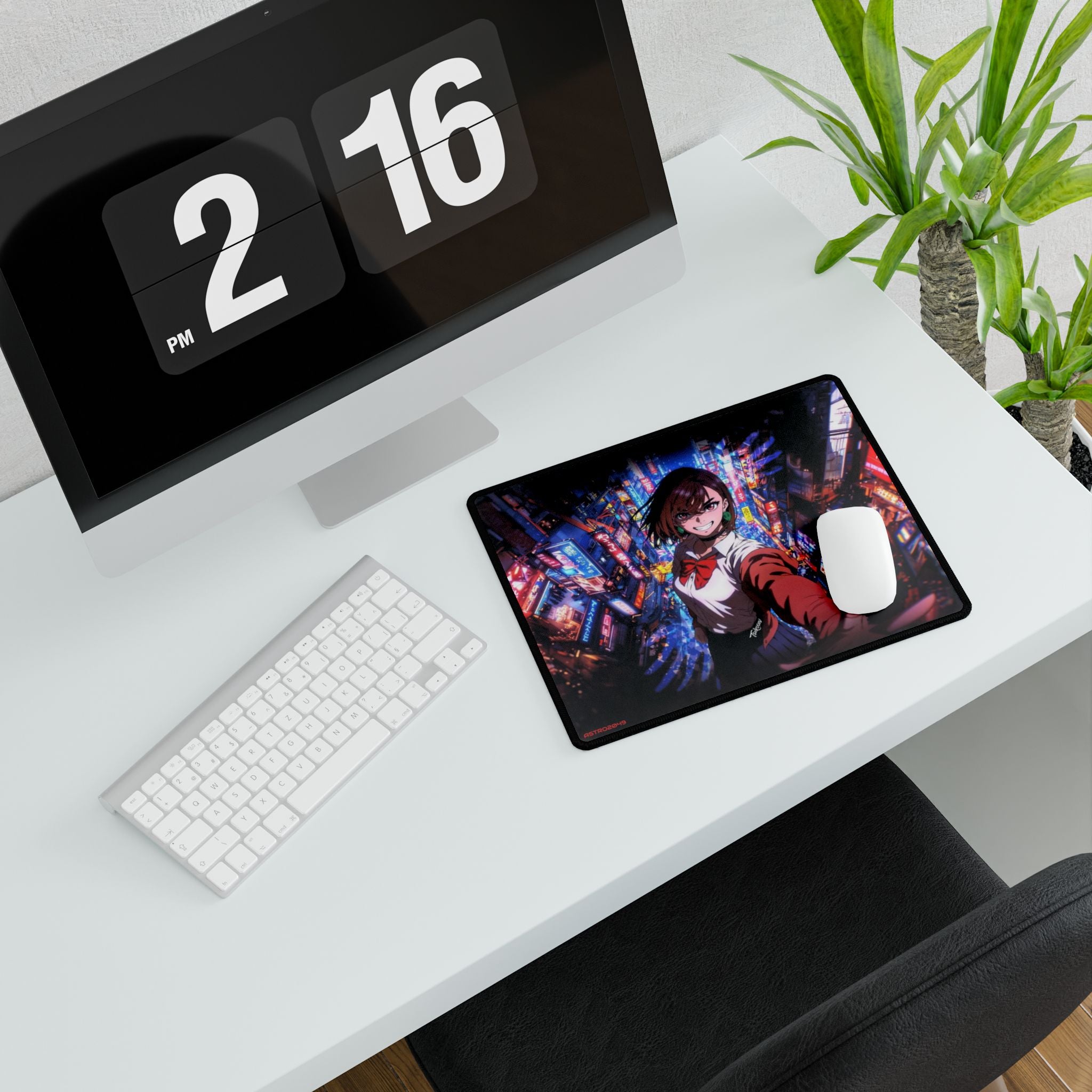 DANDADAN: Momo - Anime-Inspired Desk Mat for Gamers, Office Decor, Gaming Setup, Mouse Pad, Tech Accessories, Gift for Students