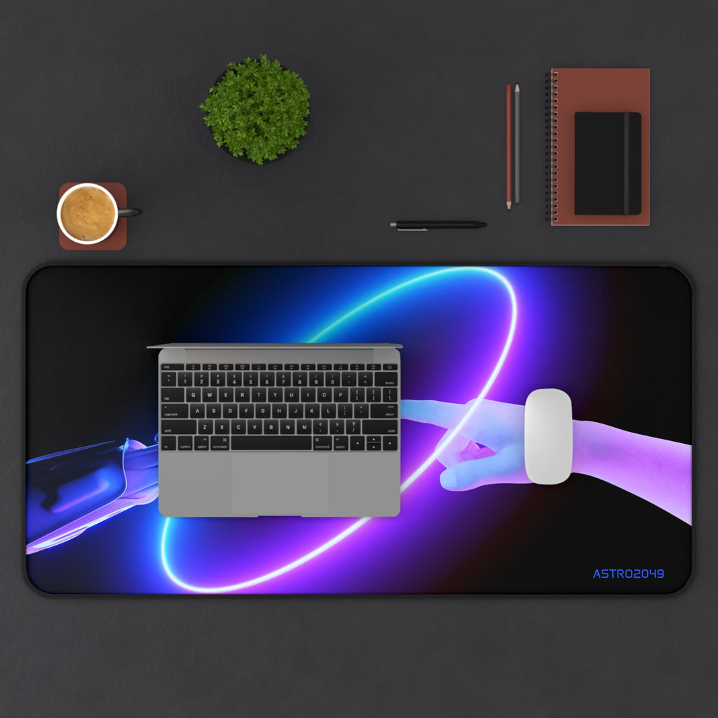CYBERPUNK - Futuristic Desk Mat | Cyberpunk Office Decor, Gaming Mouse Pad, Computer Mat, Tech Lover Gift, Personalized Workspace