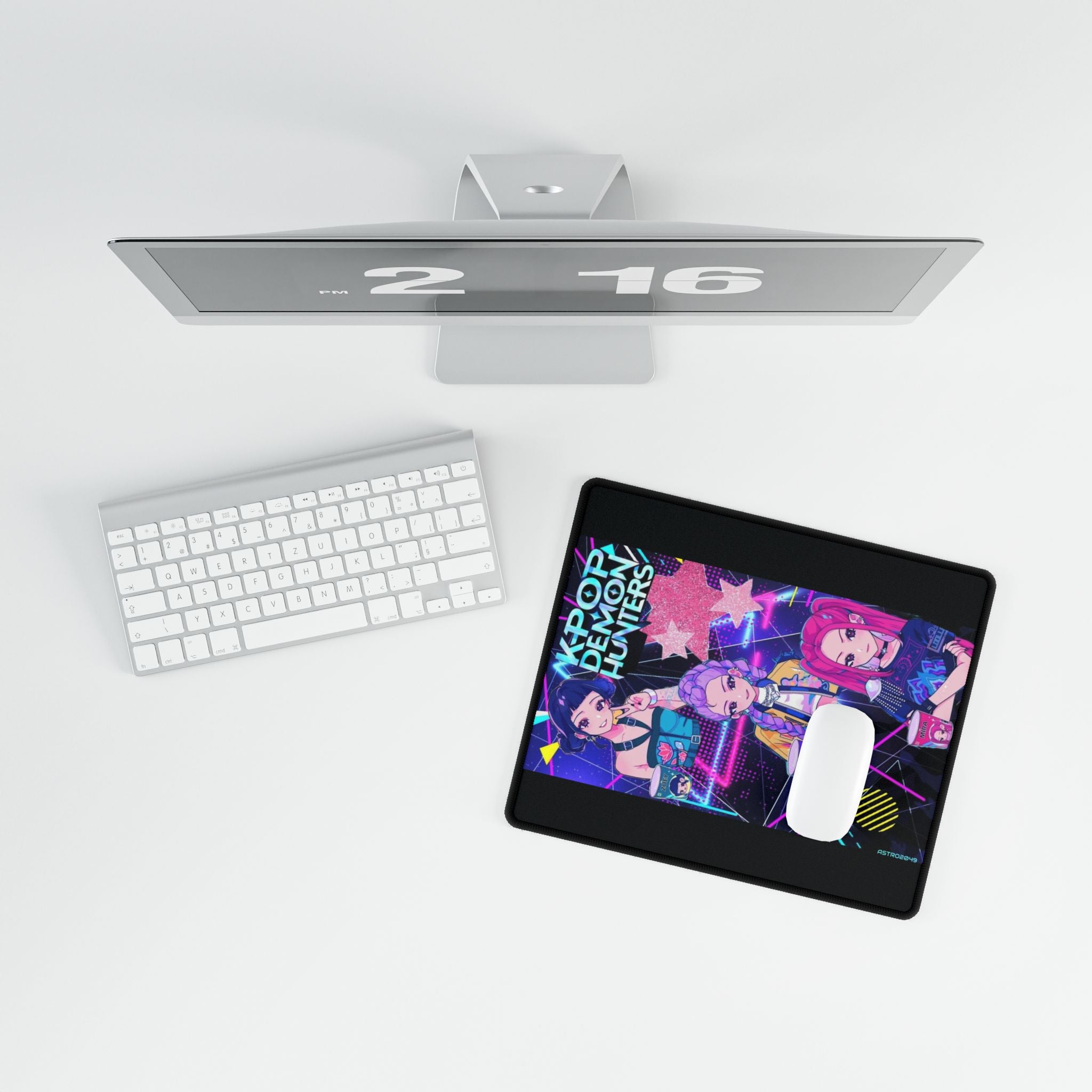 KPop Demon Hunters - HUNTRIX - K-Pop Themed Desk Mat, Stylish Mouse Pad for Gamers, Anime Desk Accessories, Office Decor, Gifts for Students