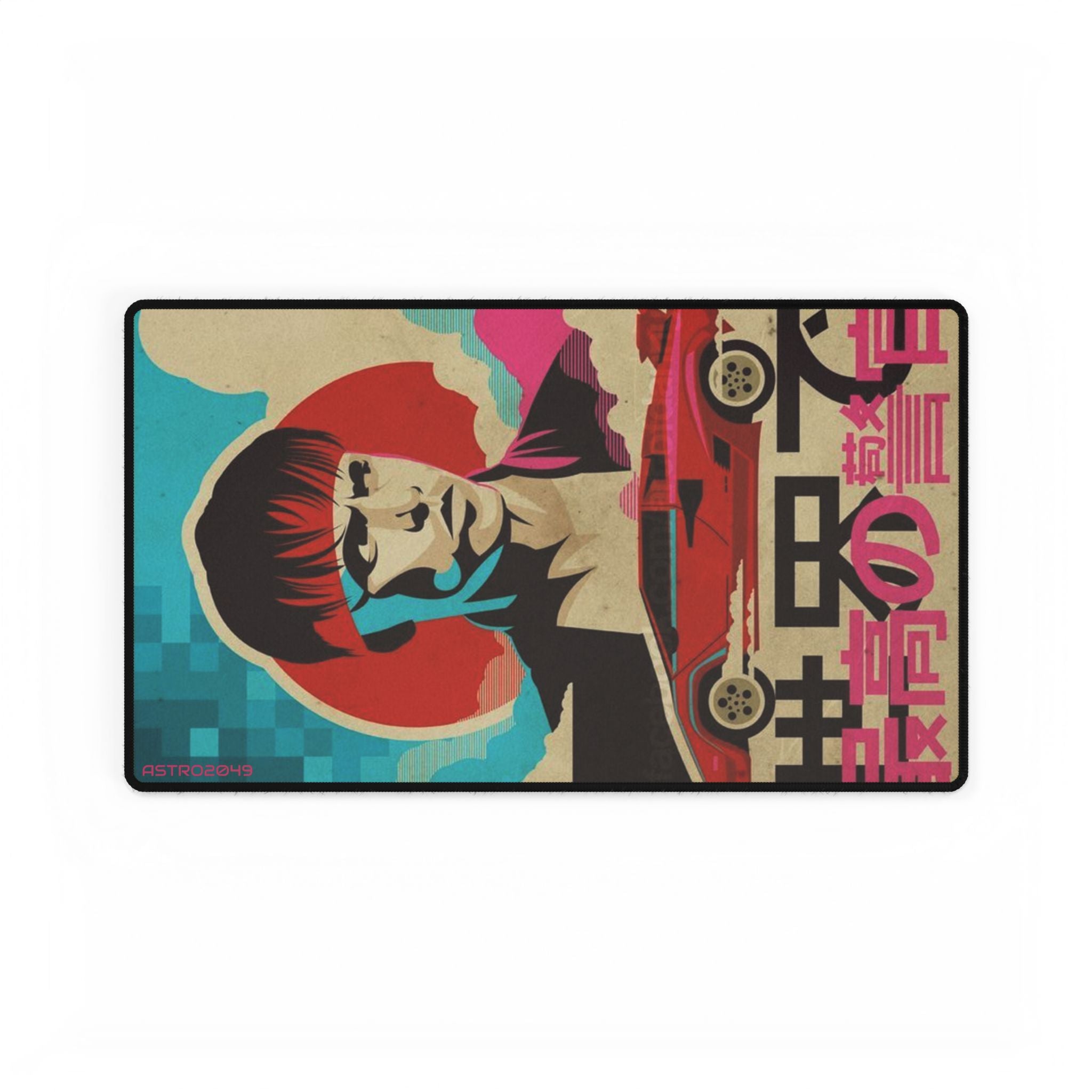 KUNG FURY - Stylish Gaming Desk Mats for Home Office, Anime Themed Desk Accessories, Ergonomic Mouse Pad, Desk Decor, for Gamers