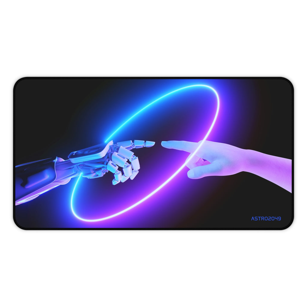 CYBERPUNK - Futuristic Desk Mat | Cyberpunk Office Decor, Gaming Mouse Pad, Computer Mat, Tech Lover Gift, Personalized Workspace