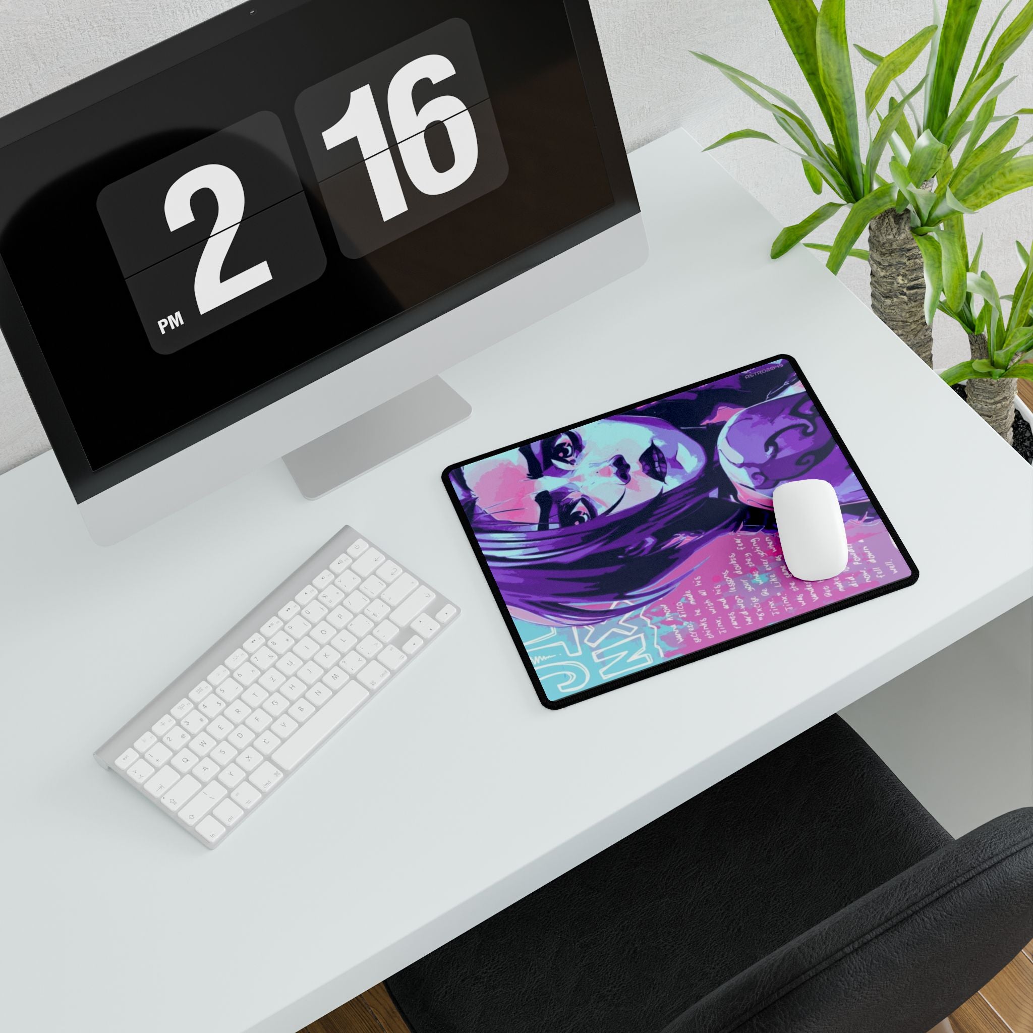League of Legends - Arcane: JINX - Cool Desk Mats with Vibrant Designs for Gamers, Home Office Decor, Unique Gift Ideas, Gaming Accessories