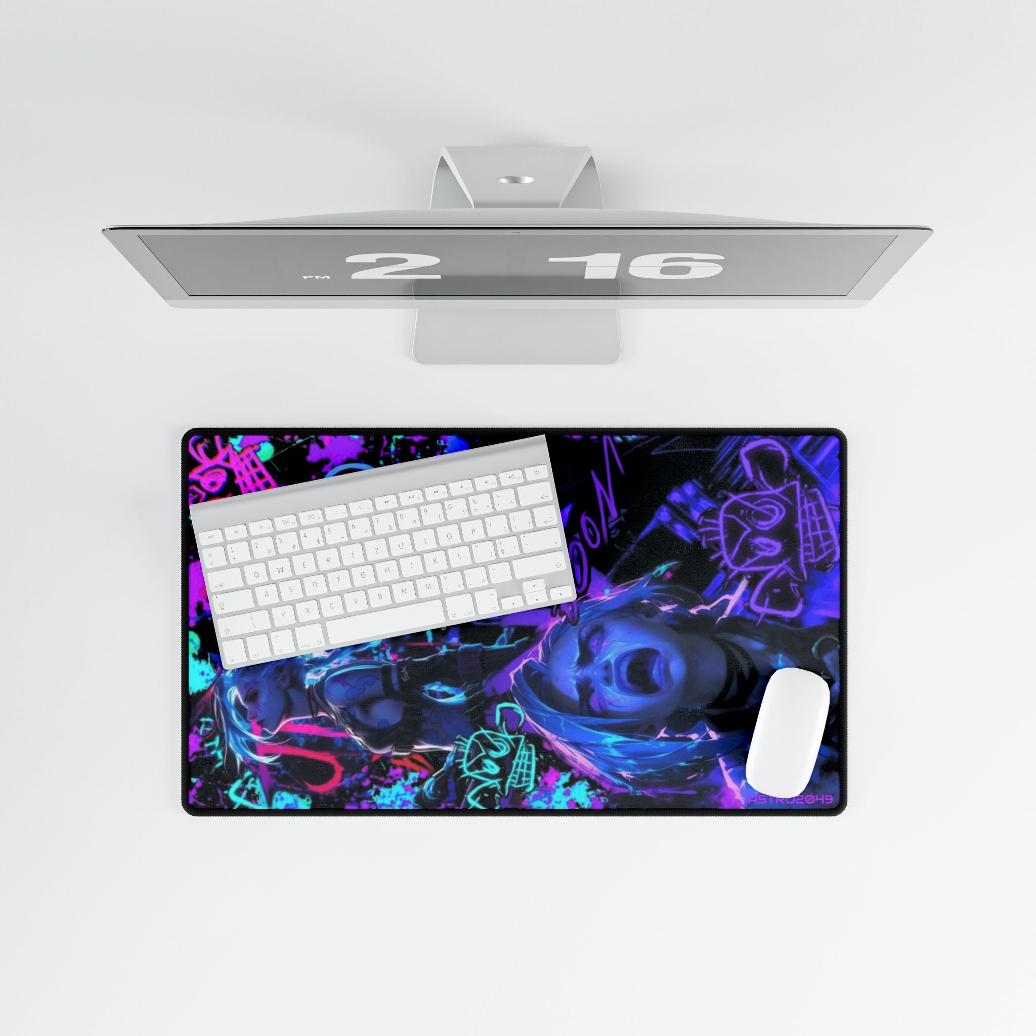 League of Legends - Arcane: JINX - Vibrant Gamer Desk Mats, Gaming Accessories, Home Office Decor, Stylish Mouse Pad, Unique Workstation Mat