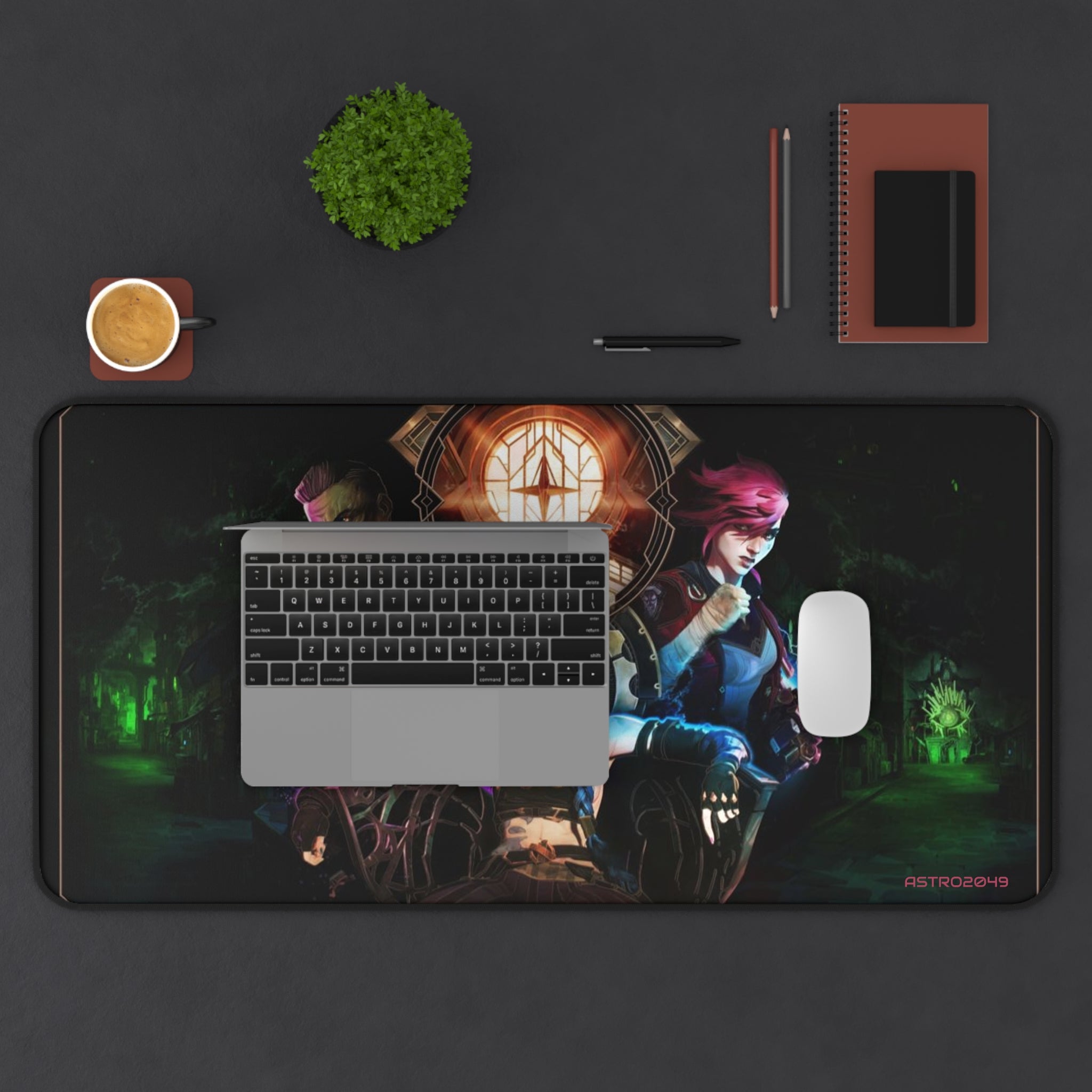 League of Legends - Arcane: JINX - Vibrant Gaming Desk Mat, Ergonomic Mouse Pad, Gamer Gift, Stylish Desk Accessory, Unique Workstation Mat