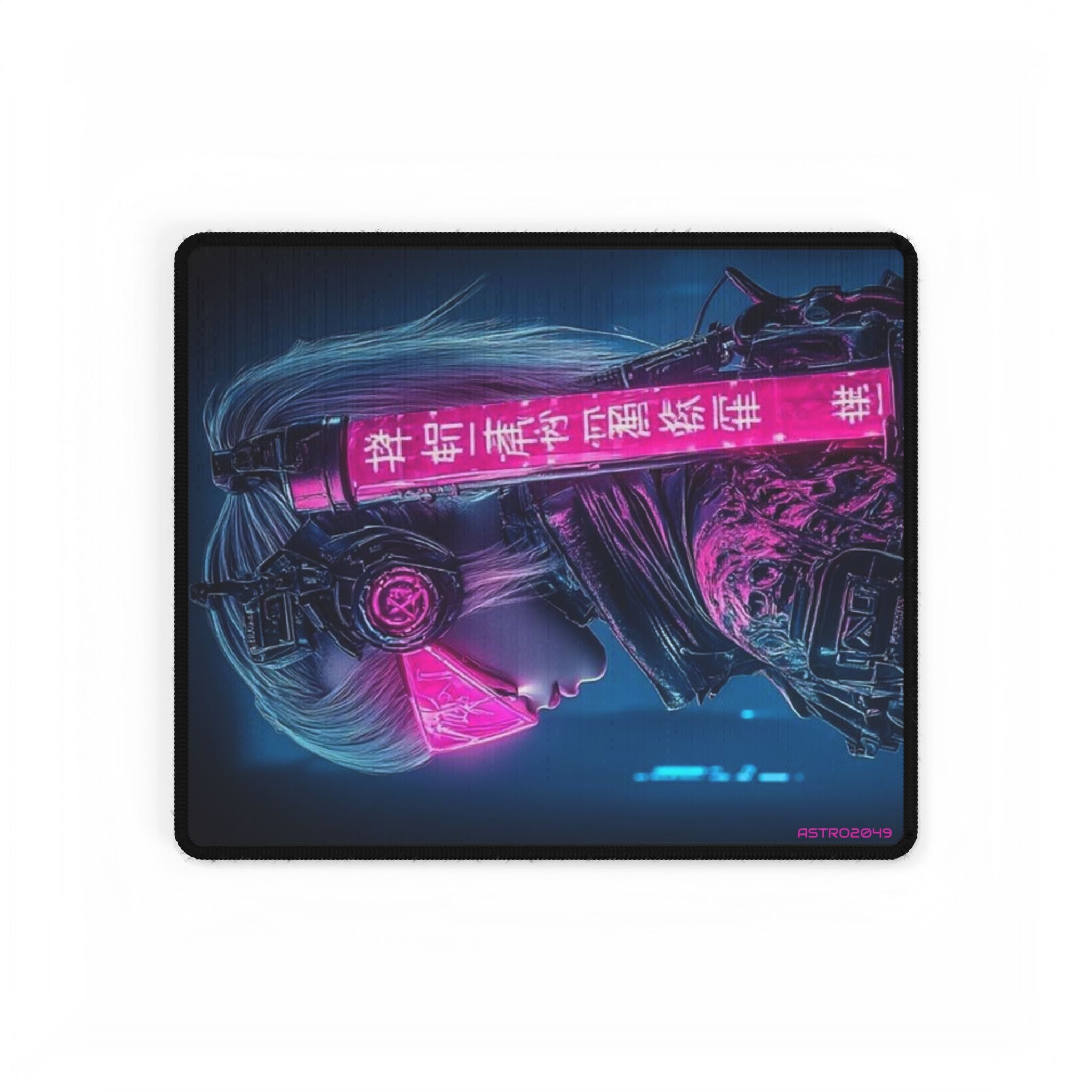CYBERPUNK - SAMURAI - Futuristic Desk Mats for Gamers, Gaming Desk Accessories, Cyberpunk Mousepad, Stylish Office Decor