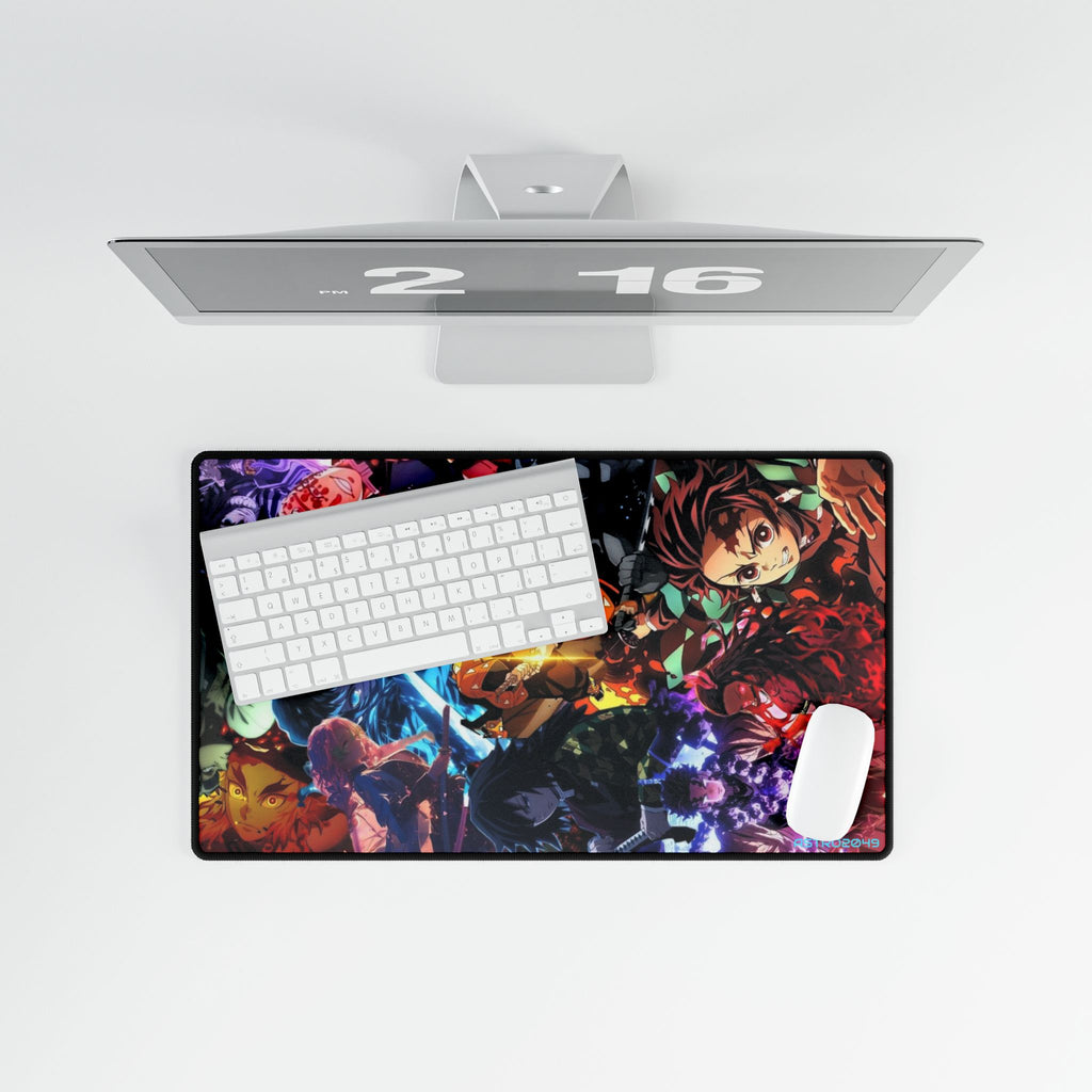 DEMON SLAYER - Kimetsu no yaiba - Anime-Inspired Desk Mat | Gaming Desk Accessory, Office Decor, Workstation Mat, Custom Mouse Pad