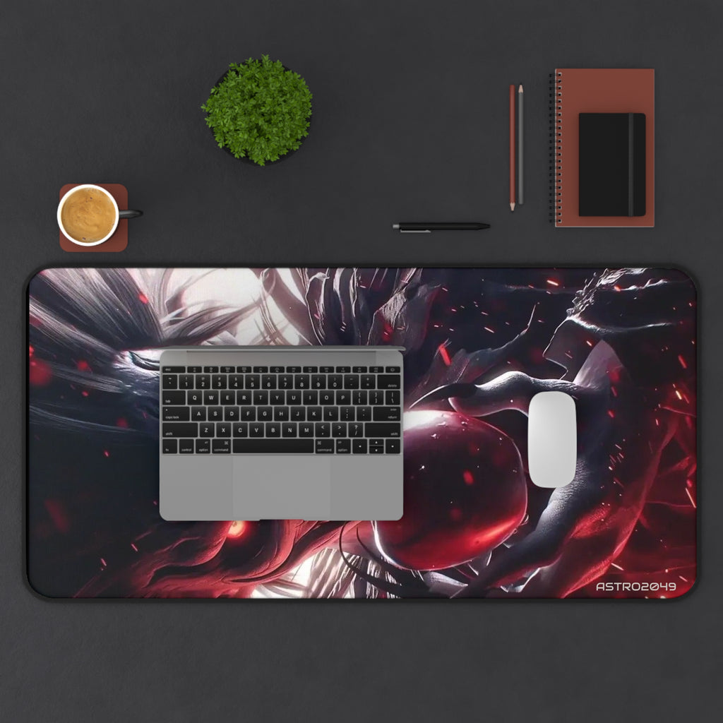 DEATH NOTE - RYUK - Artistic Gaming Desk Mat - Gamer Accessories, Office Decor, Mouse Pad, Fantasy Art, Desk Protector