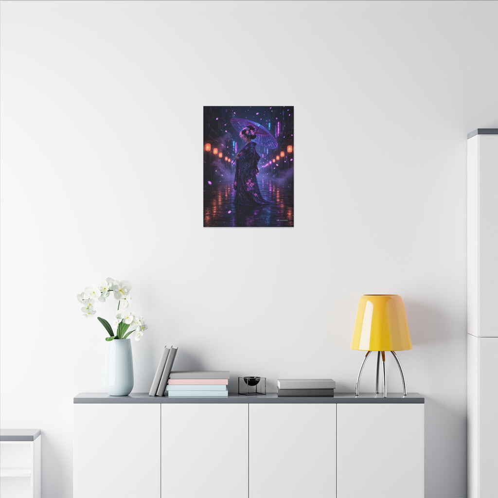 Lantern Rain Geisha canvas print by ASTRO2049, view 5 of 8