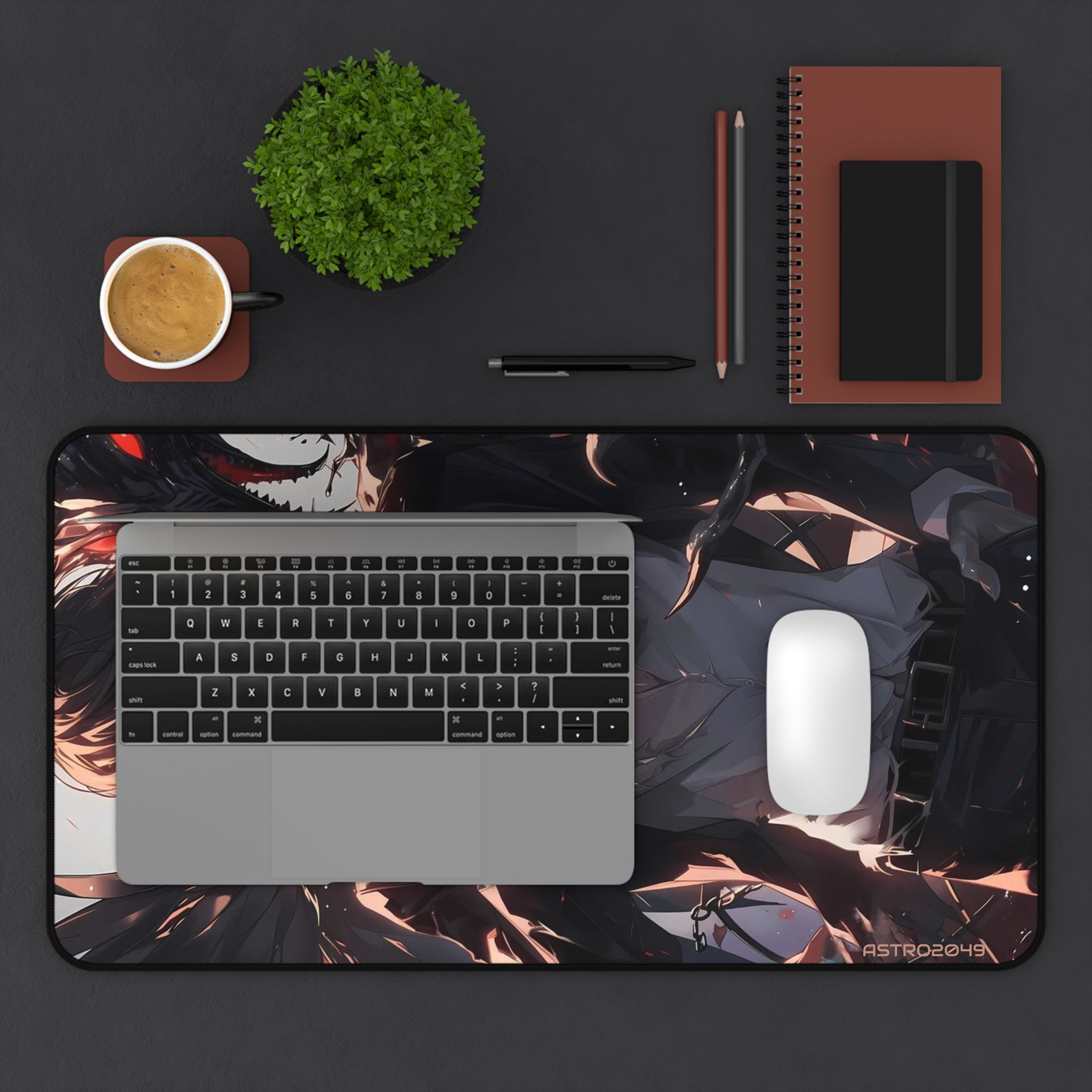 DEATH NOTE - Light / Akira - Dark Anime Desk Mat, Gamer Mouse Pad, Office Decor, Gift for Anime Fans, Kawaii Desk Accessories