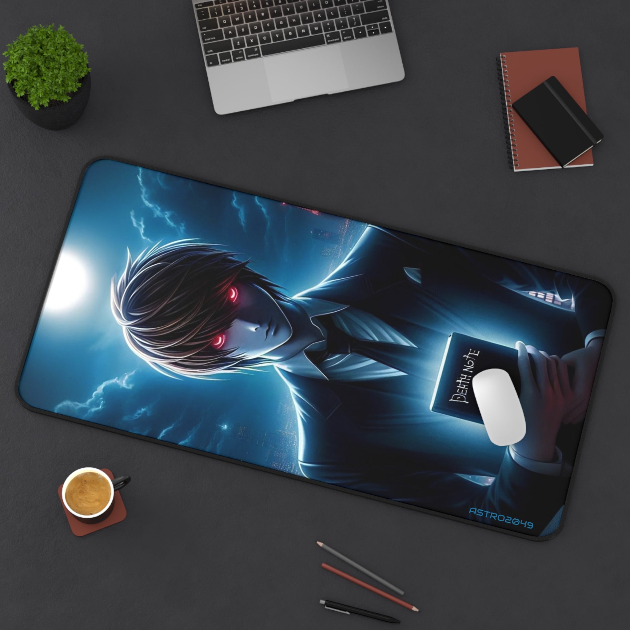 DEATH NOTE - Light / Akira - Anime-Inspired Desk Mat for Gamers, Office Decor, Gift for Students, Unique Desk Accessories, Gaming Mouse Pad