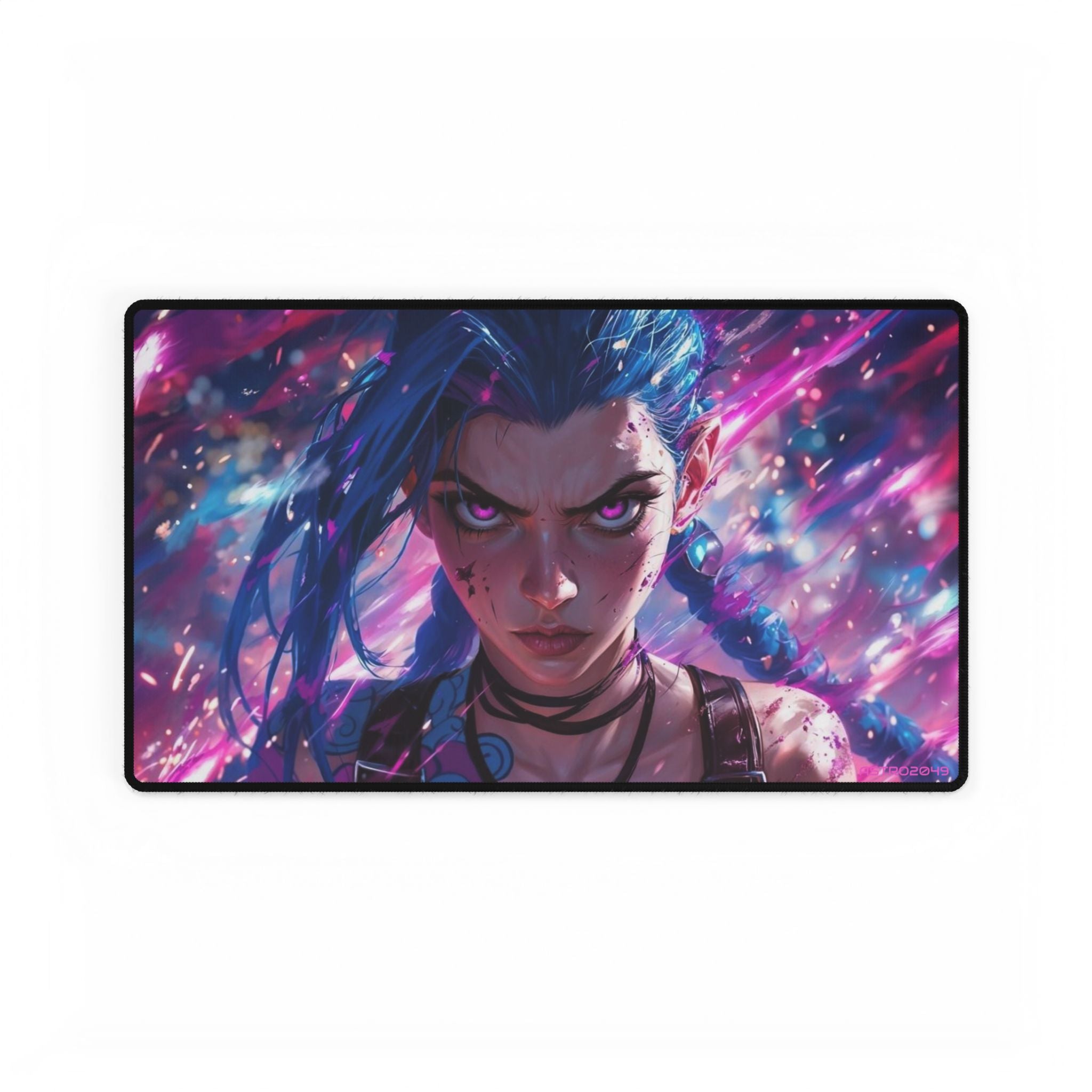 League of Legends - Arcane: JINX - Vibrant Gamer Desk Mat | Artistic Gaming Pad for Home Office, Computer, Custom Desk Accessories, Gift
