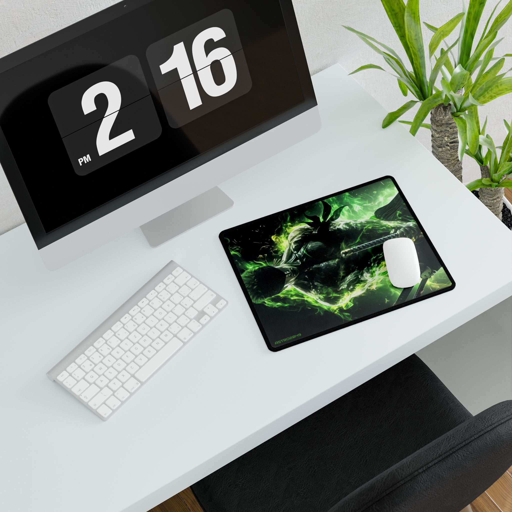 ONE PIECE - ZORO - Green Anime Desk Mat, Gaming Desk Accessories, Office Decor, Mouse Pad, Gift for Gamers, Desk Organizers