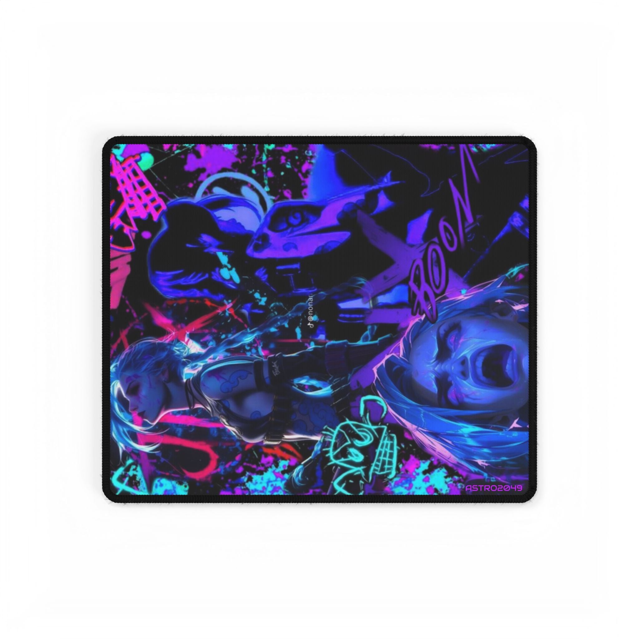 League of Legends - Arcane: JINX - Vibrant Gamer Desk Mats, Gaming Accessories, Home Office Decor, Stylish Mouse Pad, Unique Workstation Mat