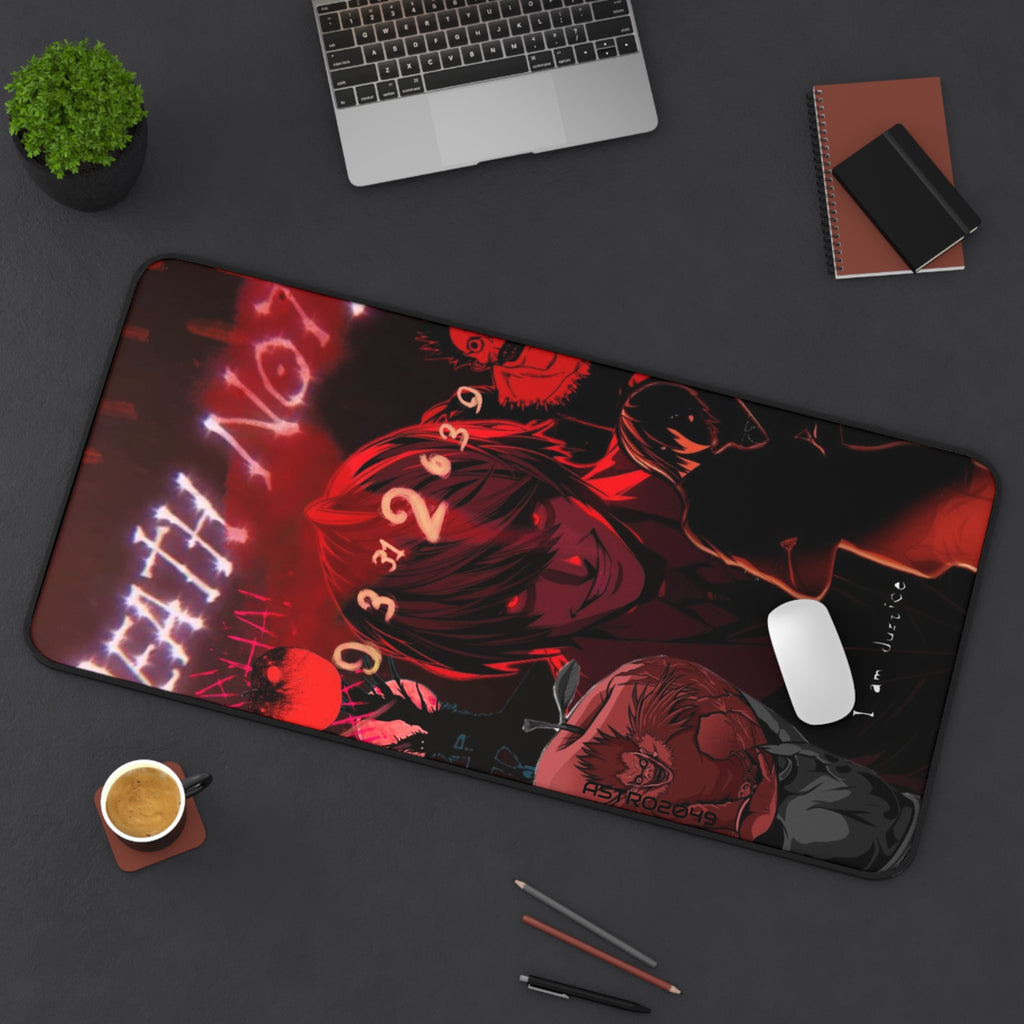 DEATH NOTE - Light / Akira - Desk Mat, Gamer Desk Accessory, Office Decor, Unique Gift for Anime Fans, Gaming Setup Essentials
