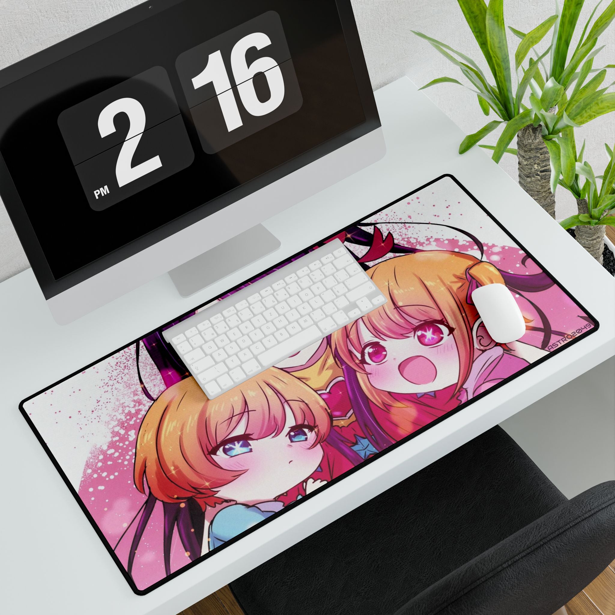 OSHI NO KO - Anime-Themed Desk Mat for Gamers, Cute Desk Decor, Mouse Pad Replacement, Office Gift, Kids Room Accessory