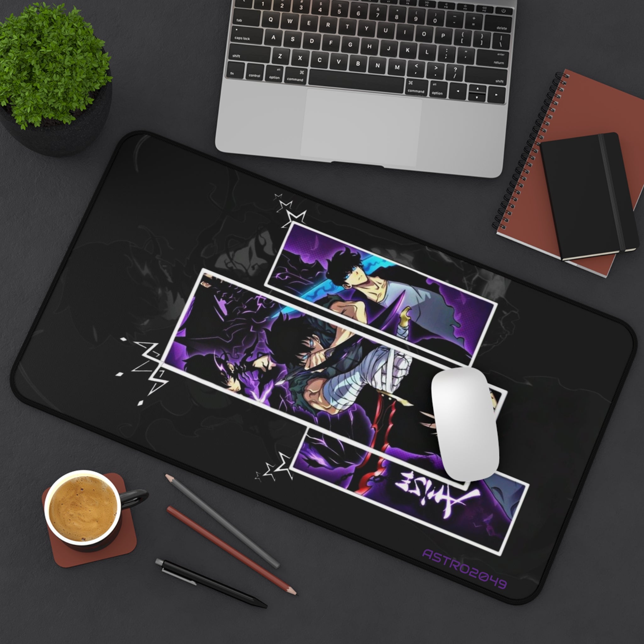SOLO LEVELING - Sung Jinwoo - ARISE - Vibrant Anime Desk Mat for Gamers, Gaming Mouse Pad, Computer Accessory, Unique Gift for Anime Lovers