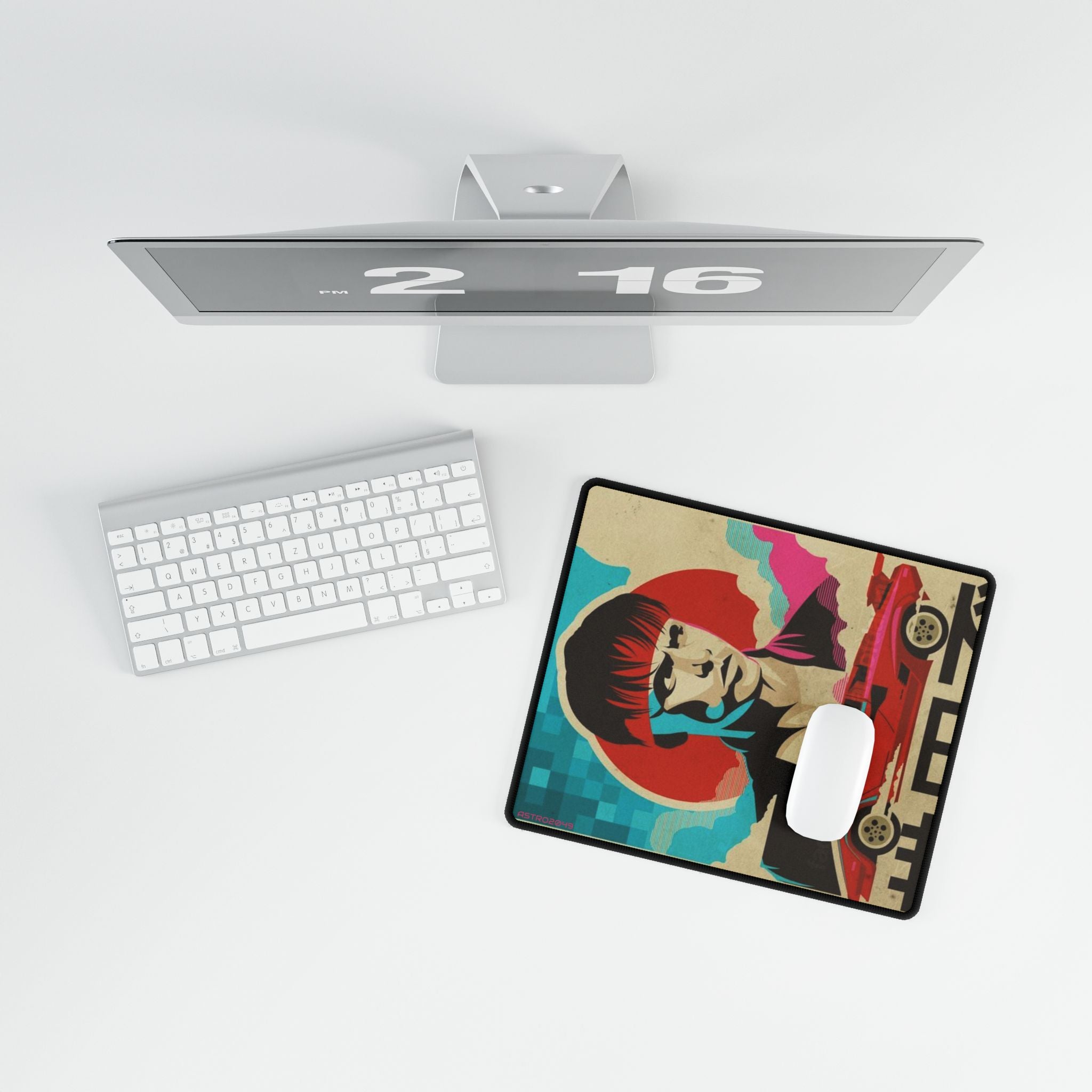 KUNG FURY - Stylish Gaming Desk Mats for Home Office, Anime Themed Desk Accessories, Ergonomic Mouse Pad, Desk Decor, for Gamers