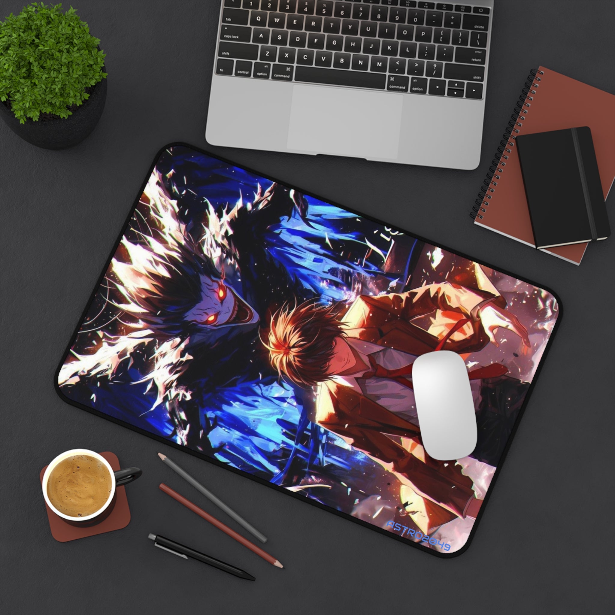 DEATH NOTE - Light / Akira - RYUK - Anime-Inspired Desk Mat, Gaming Desk Accessory, Unique Office Decor, Gift for Gamers