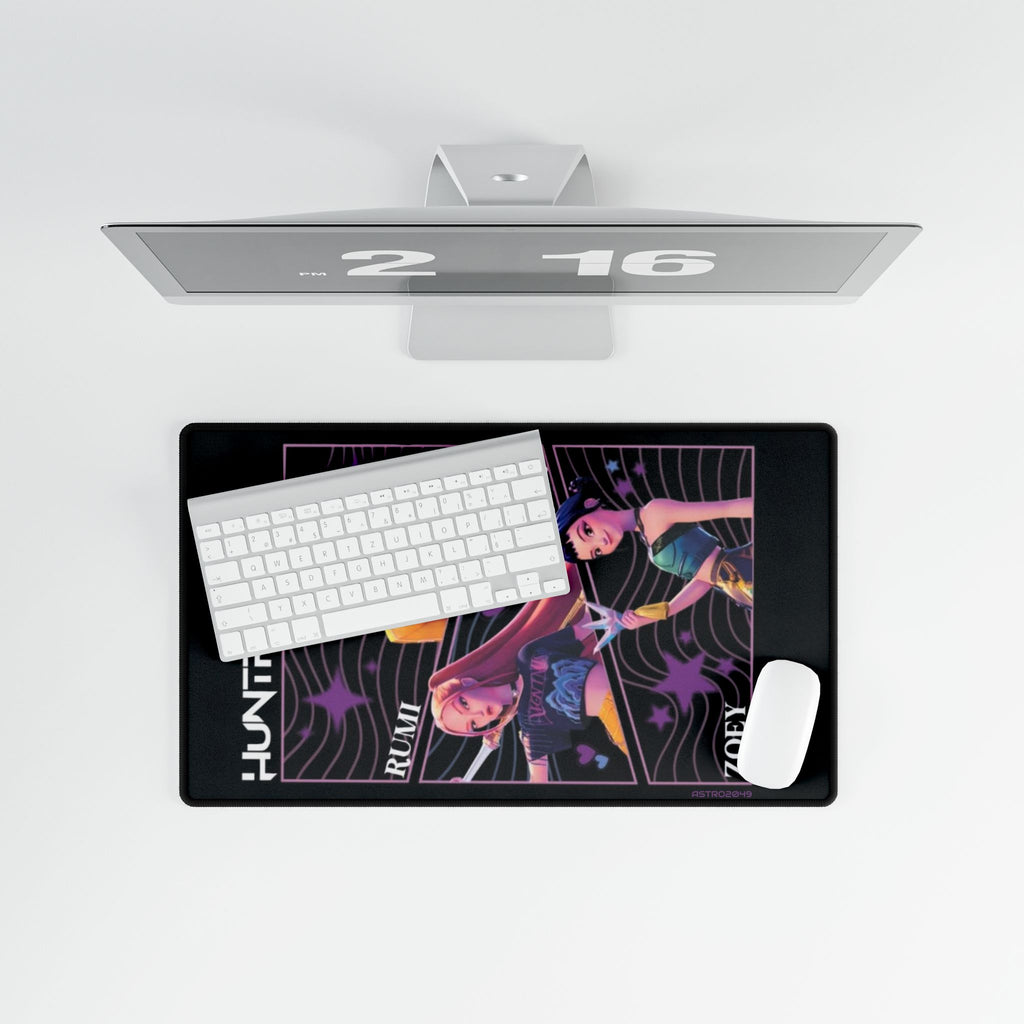 KPop Demon Hunters - HUNTRIX - Trendy Gamer Desk Mats - Stylish Mouse Pad for Work and Play, Gaming Desk Accessories, Perfect Gift for Gamer