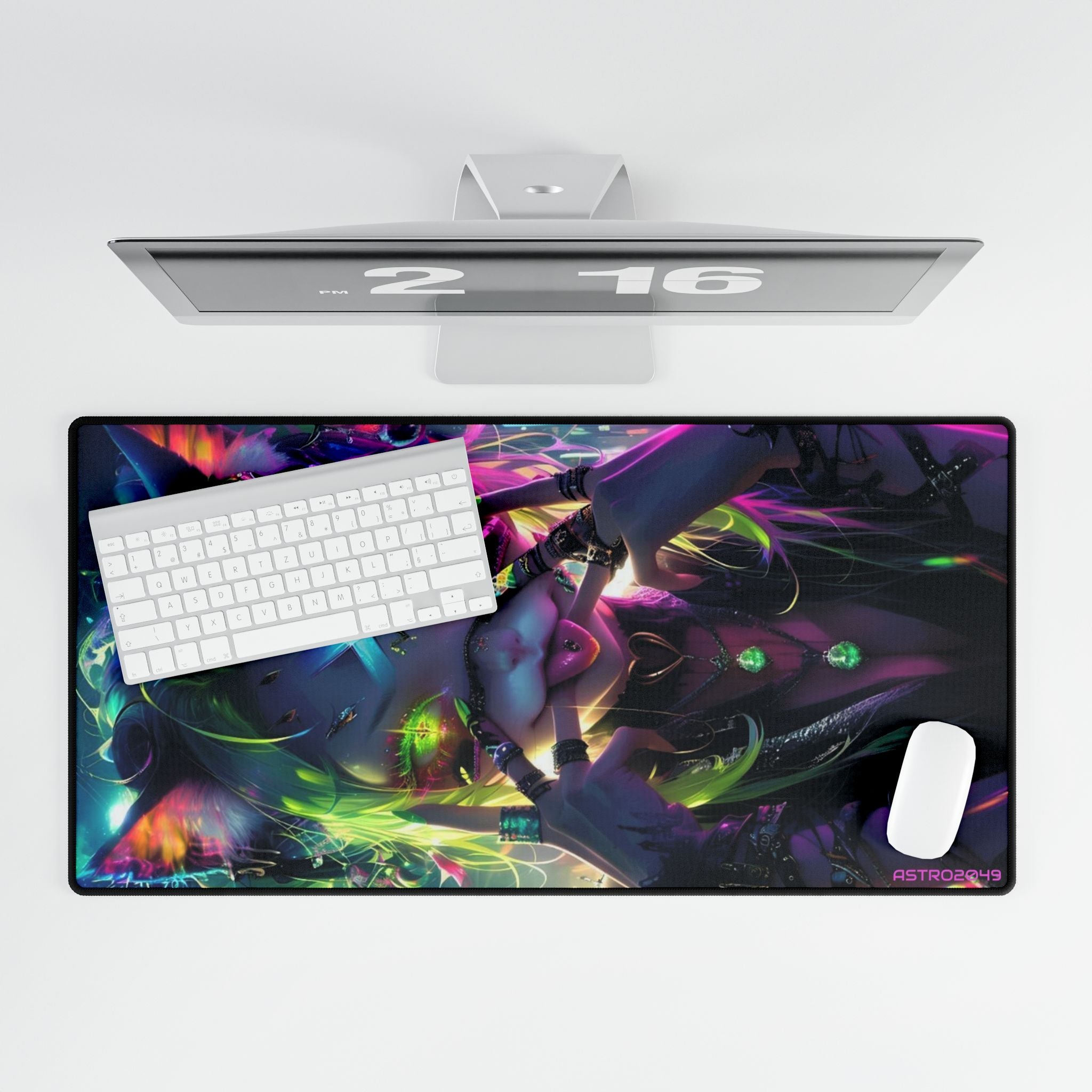 CYBERPUNK - Vibrant Gaming Desk Mat, Colorful Large Mouse Pad, Desk Accessories, Office Decor, Gamer Gift, Art Desk Mats
