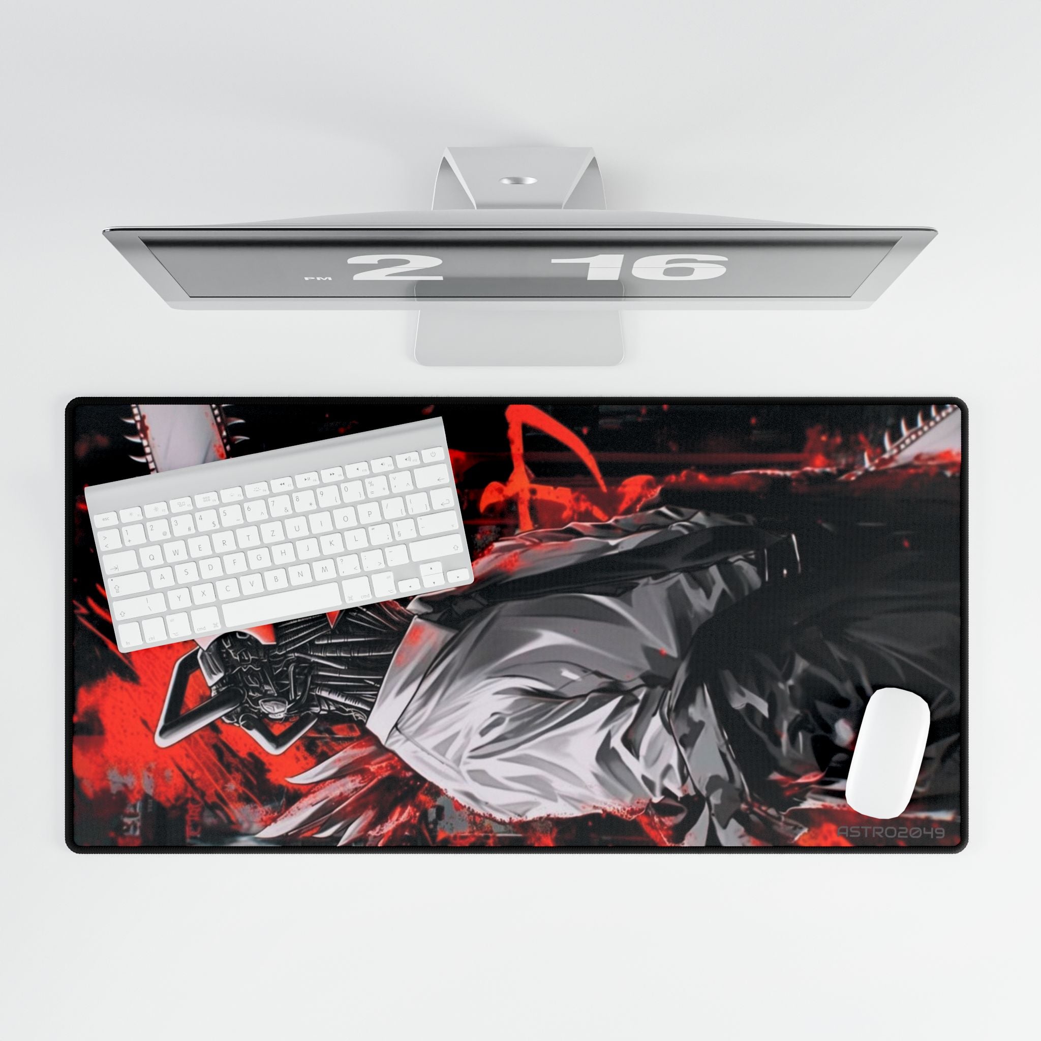 CHAINSAW MAN - Vibrant Gaming Desk Mat featuring Edgy Design, Perfect for Gamers and Home Office, Ideal Gift for Birthdays and Holidays
