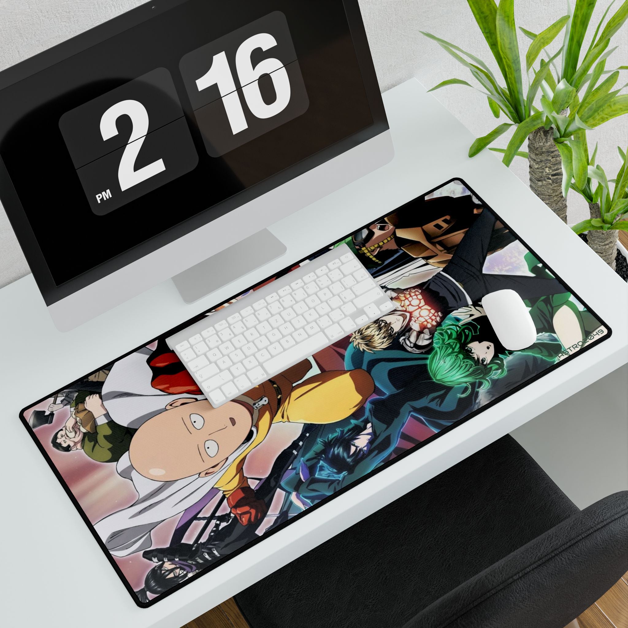 ONE-PUNCH MAN - Anime Desk Mat - Gaming Mouse Pad for Office, Anime Decor, Saitama Desk Accessories, Cool Desk Gift, Minimalist Office Decor