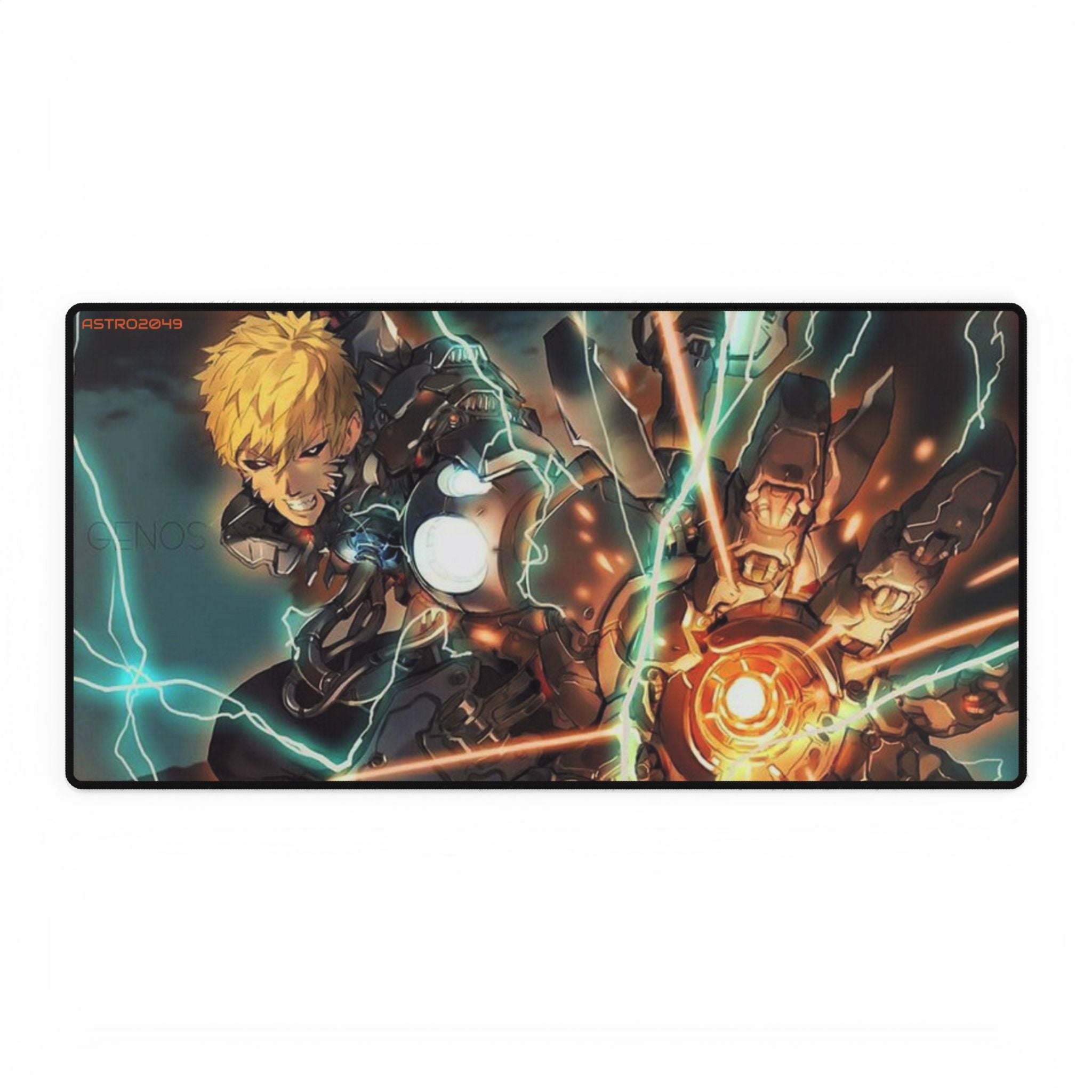 ONE-PUNCH MAN: Genos -  Dynamic Gaming Desk Mat - Anime Inspired, Computer Gaming Accessory, Home Office Decor, Mouse Pad, Cosplay Gift