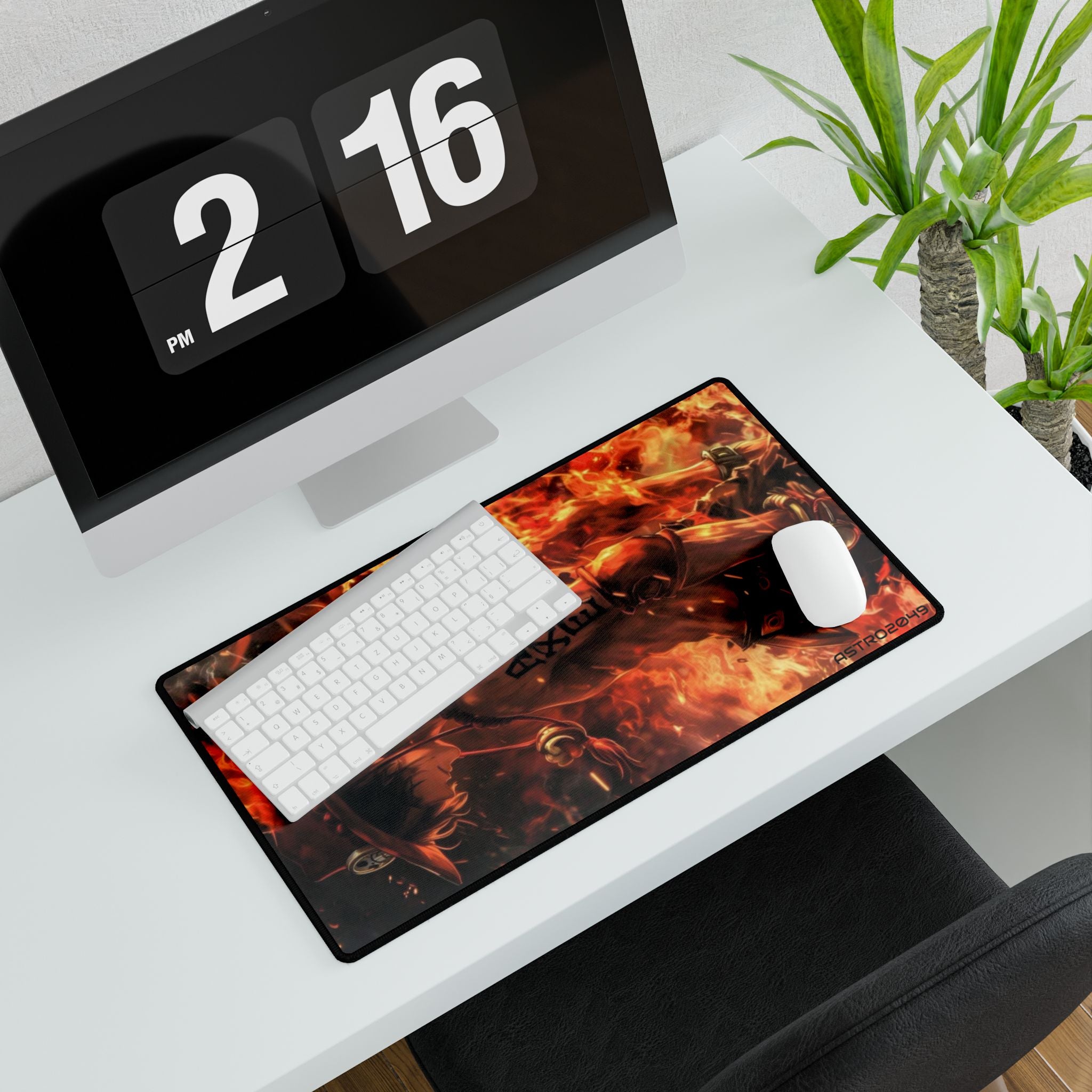 ONE PIECE - ACE - Anime-Inspired Desk Mat for Gaming & Work, Large Desk Pad, Office Decor, Mouse Pad, Unique Desk Accessory, Anime Gifts