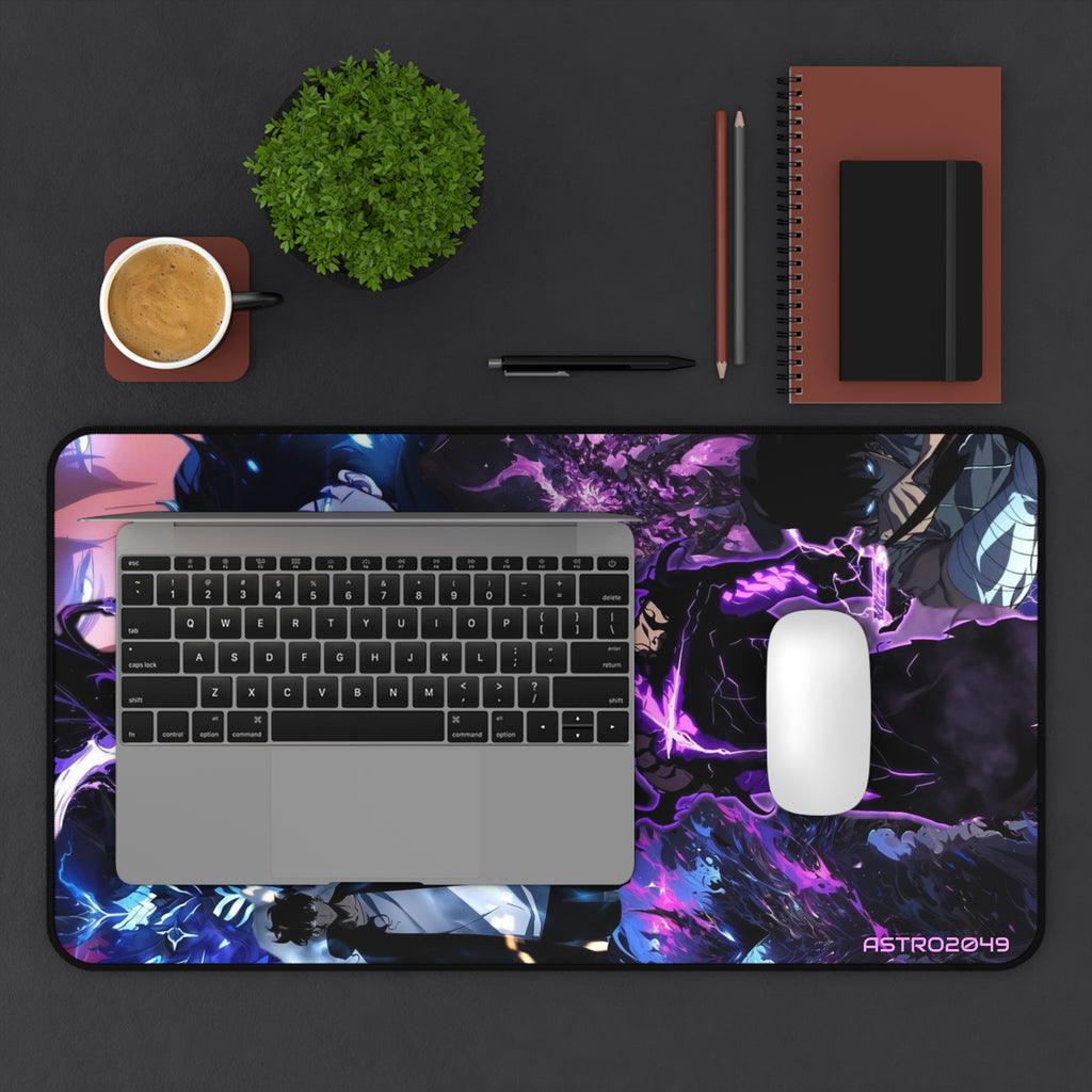 SOLO LEVELING - Sung Jinwoo - ARISE - Cosmic Themed Desk Mat for Gamers, Gaming Mouse Pad, Desk Accessories, Unique Gifts, Anime Decor