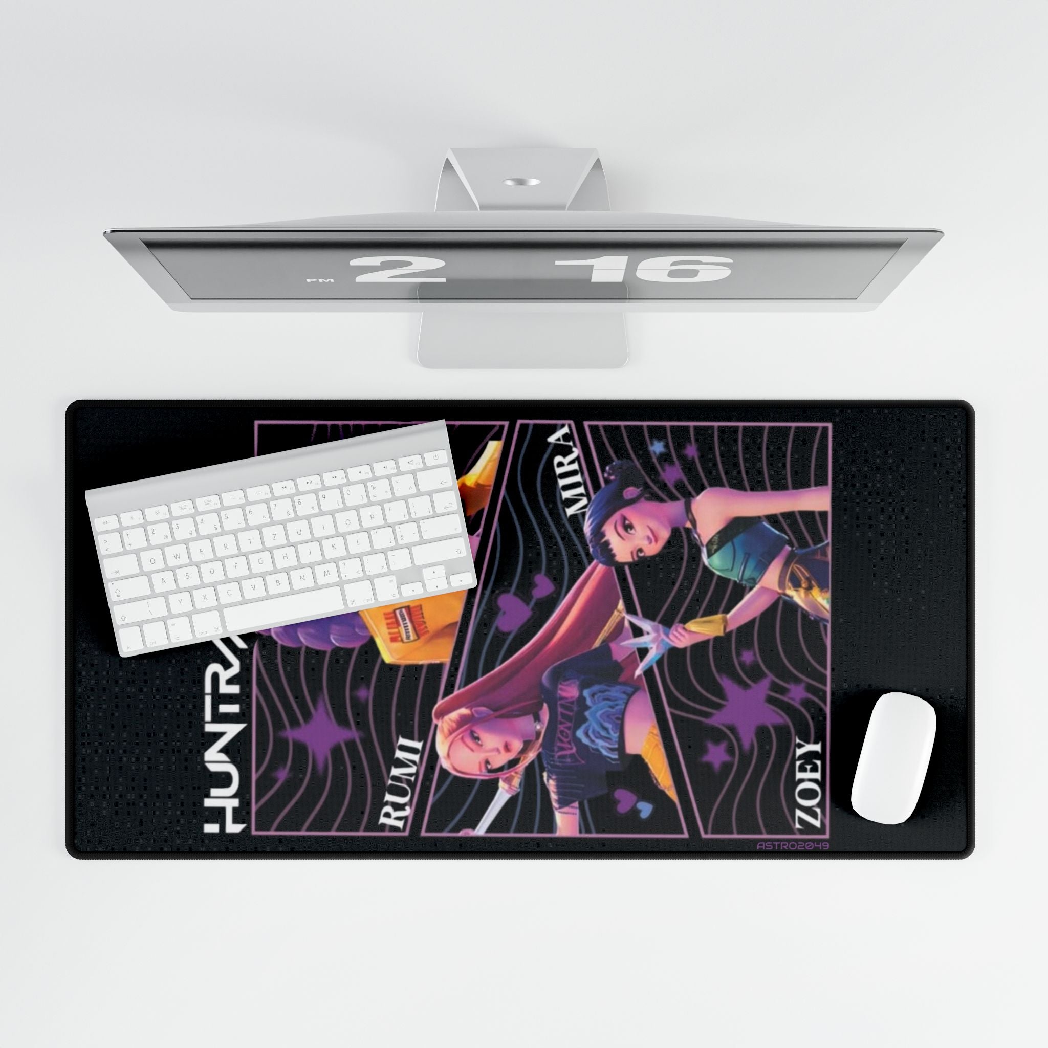 KPop Demon Hunters - HUNTRIX - Trendy Gamer Desk Mats - Stylish Mouse Pad for Work and Play, Gaming Desk Accessories, Perfect Gift for Gamer
