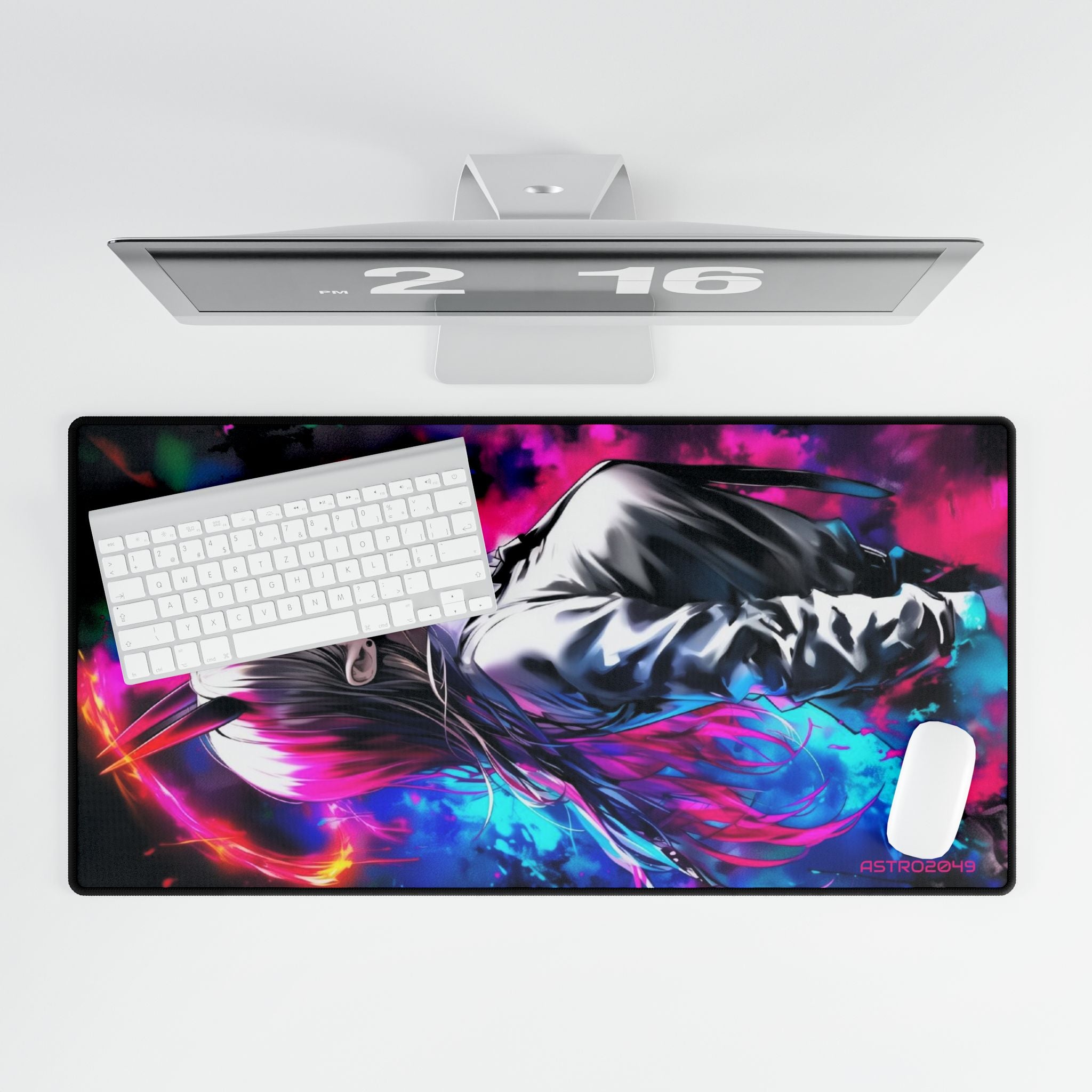 CHAINSAW MAN - Vibrant Anime Desk Mat - Gaming Mouse Pad, Desk Protector, Stylish Work Decor, Gift for Gamers, Home Office Accessory