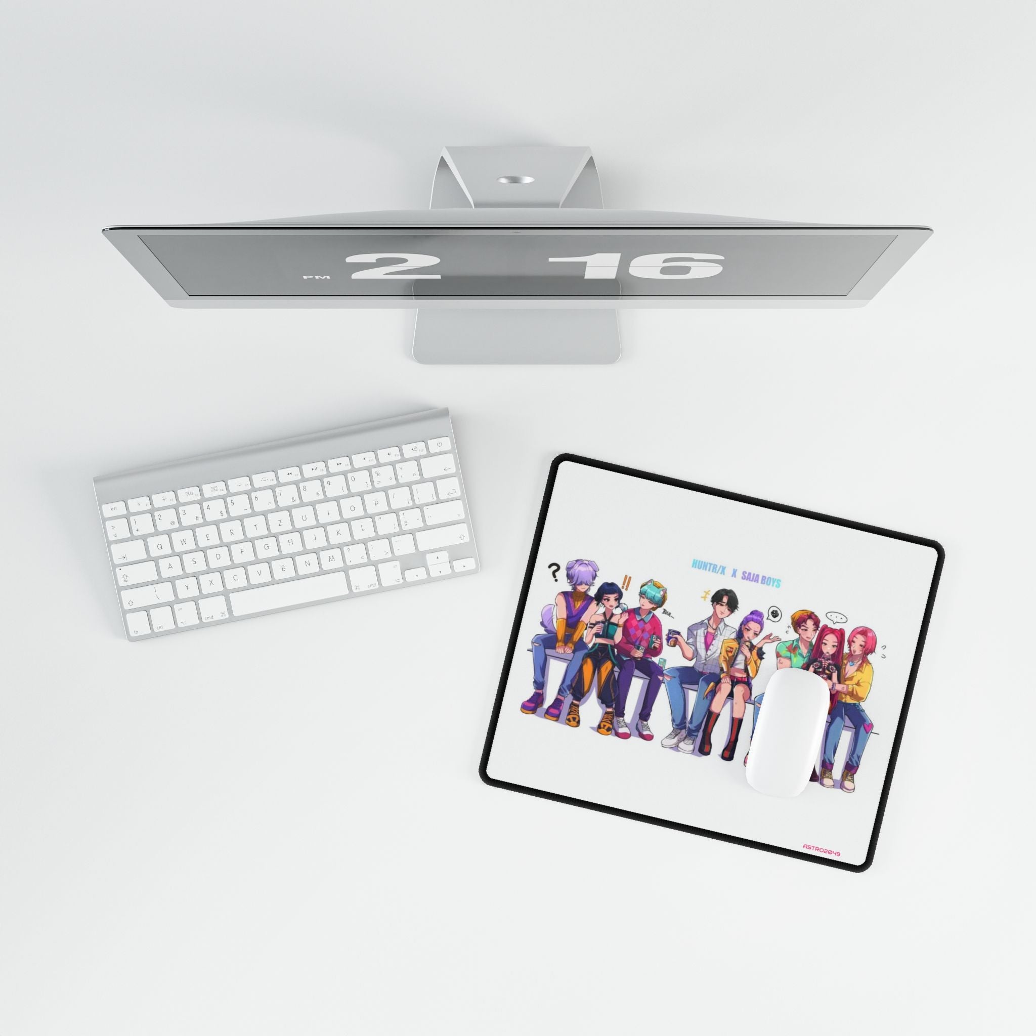 KPop Demon Hunters - HUNTRIX - Anime-Themed Desk Mat, Perfect for Gamers and Office Decor, Notifications Desk Accessory, Cute Desk Organizer