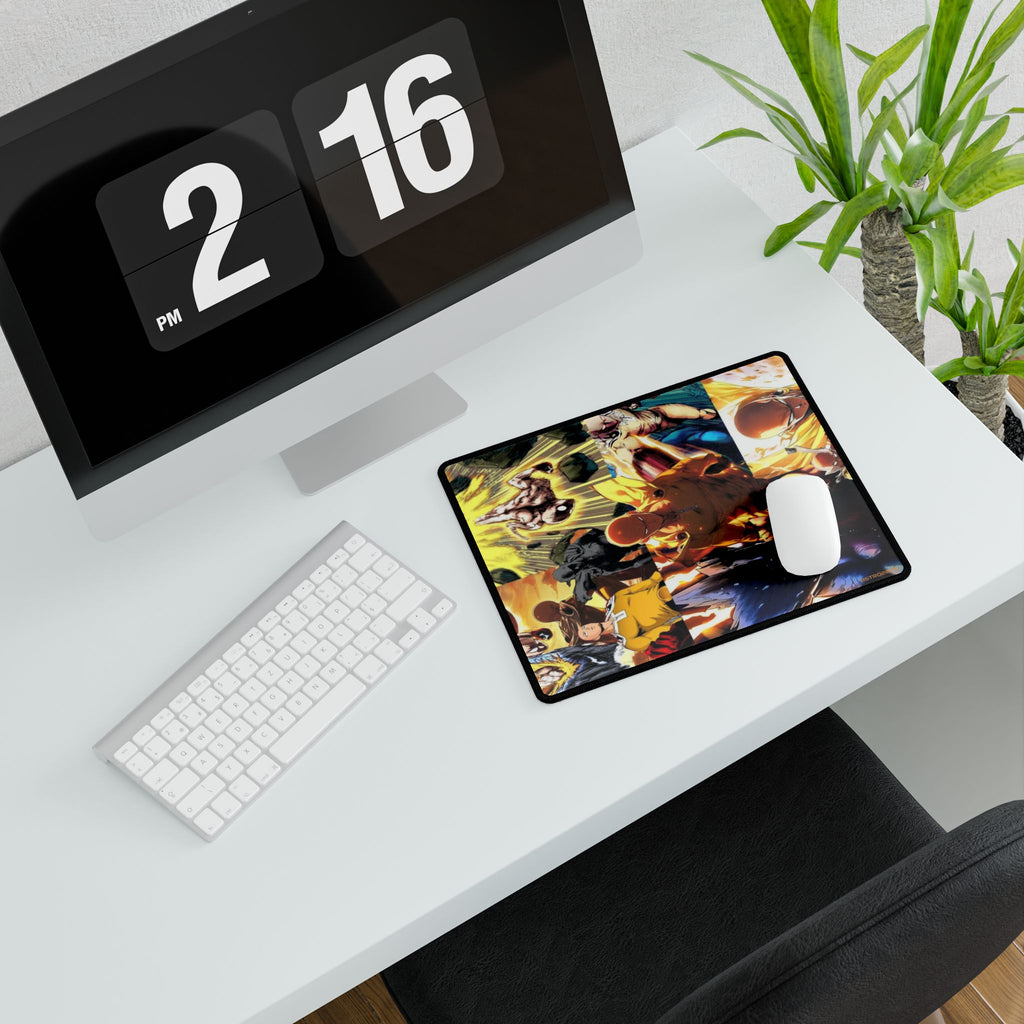 ONE-PUNCH MAN: Saitama - Vibrant Desk Mat for Gamers | Customizable Gaming Mouse Pad, Office Desk Accessories, Cool Desk Decor