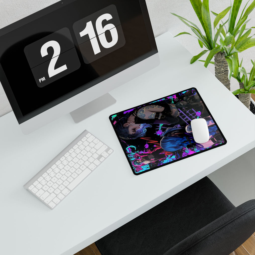 League of Legends - Arcane: JINX - Cyberpunk Desk Mats - Gaming Accessories, Stylish Office Decor, Computer Mouse Pads, Desk Accessories