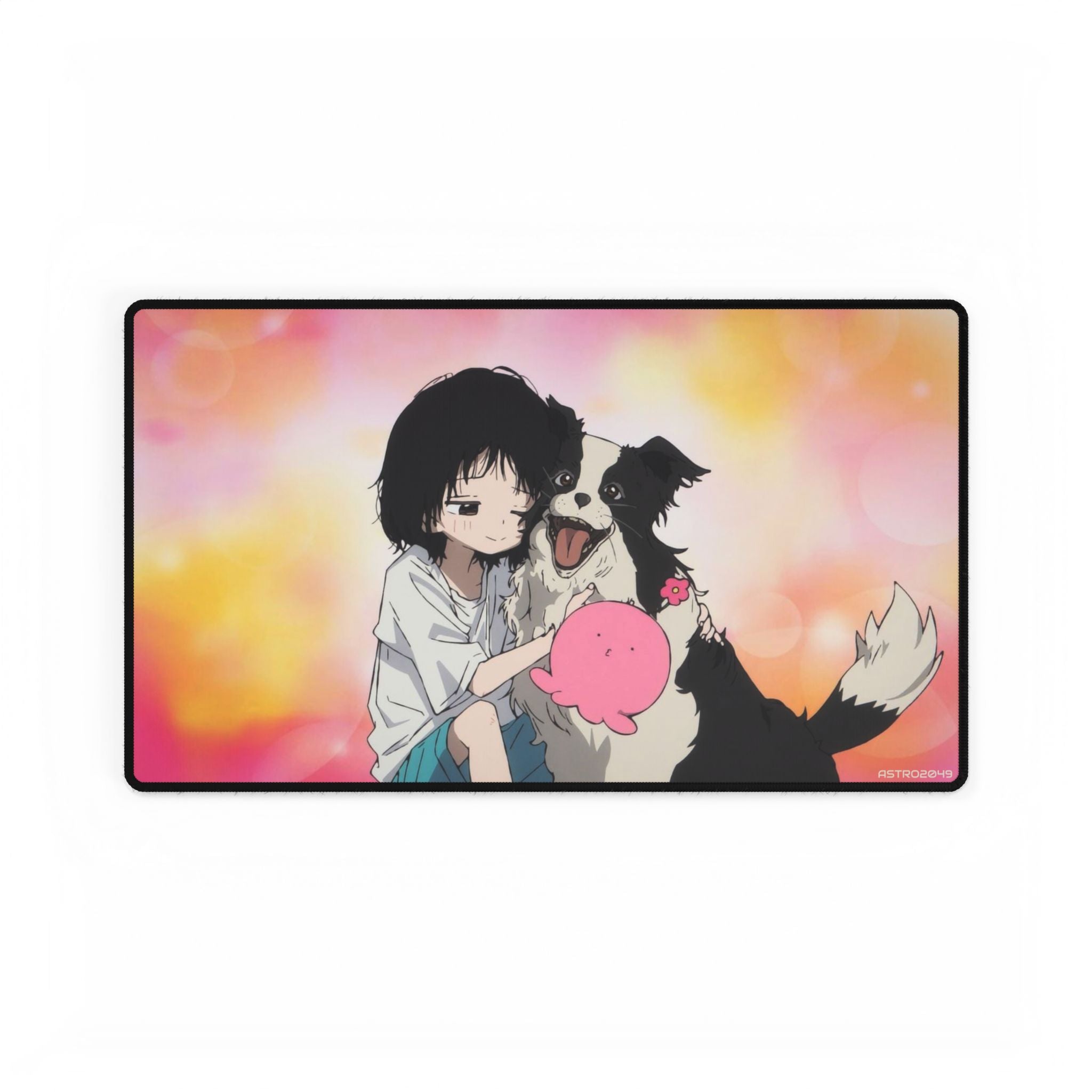 TAKOPIS ORIGINAL SIN - Anime-Inspired Desk Mat for Pet Lovers, Gaming and Office Decor, Vibrant Mouse Pad, Unique Gift for Students