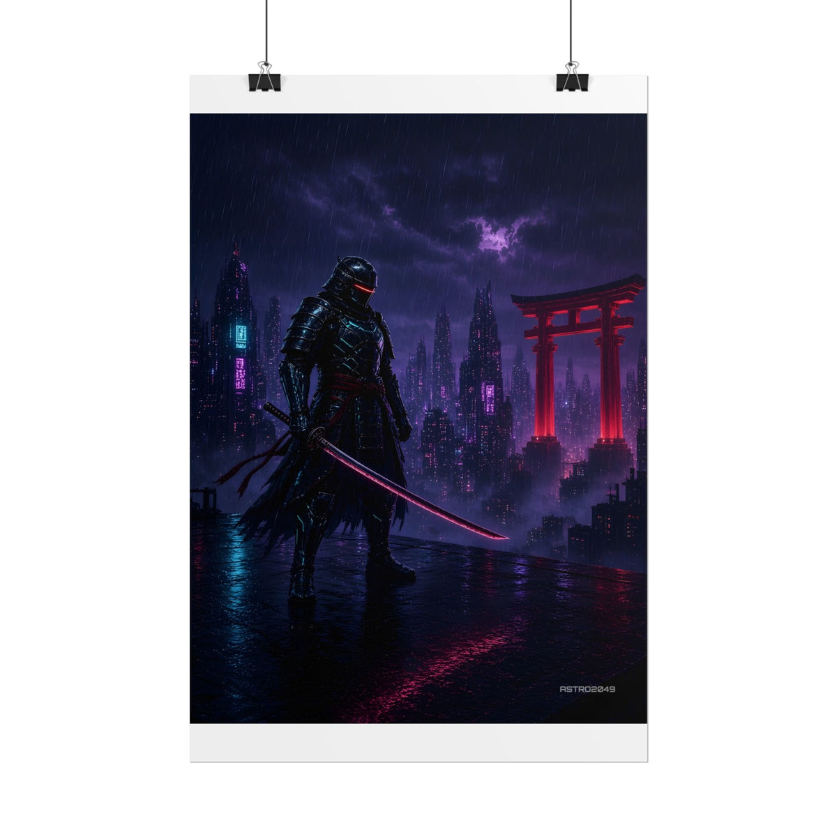Crimson Gate Ronin matte poster by ASTRO2049, view 3 of 8