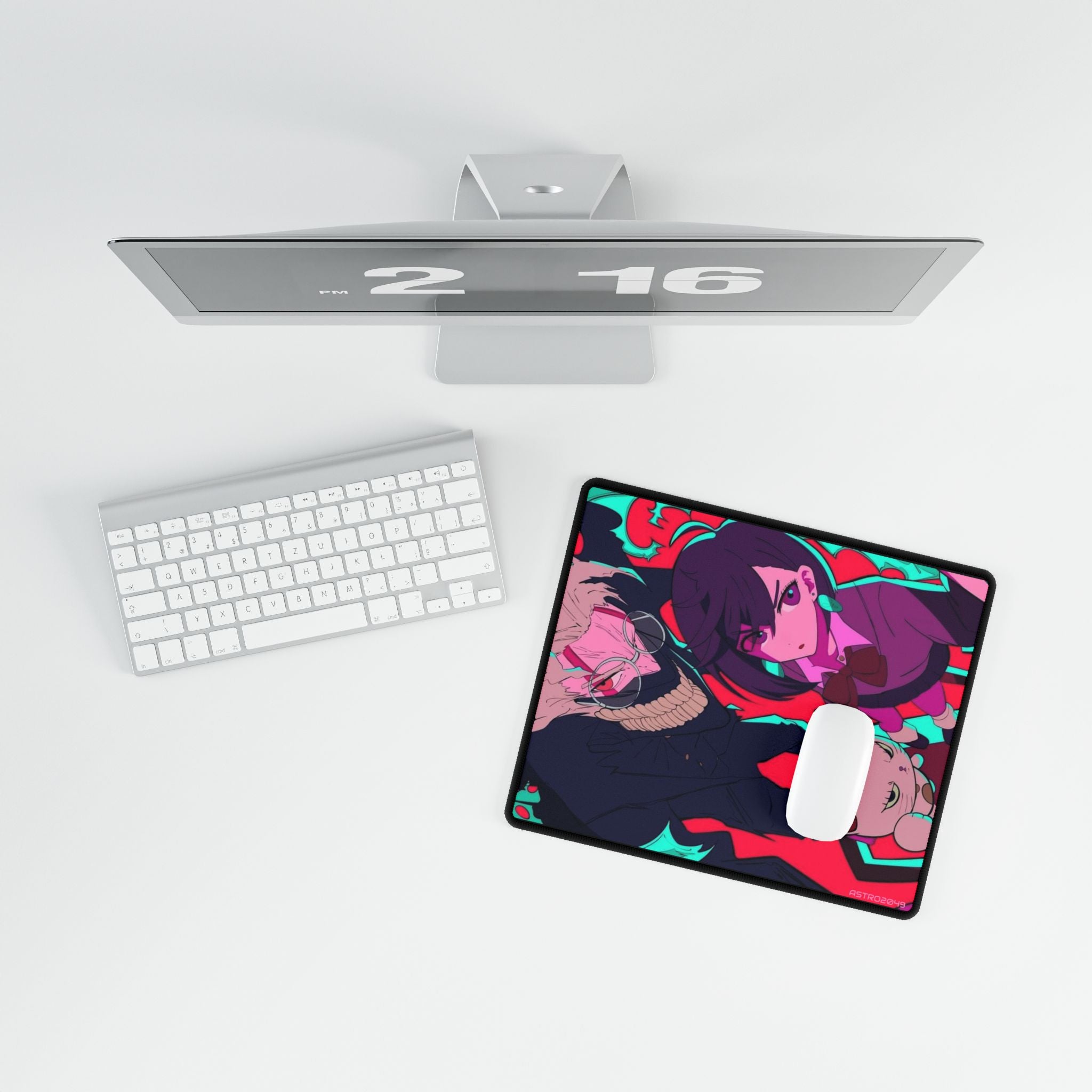 DANDADAN: Momo / Okarun - Vibrant Anime Desk Mat for Gamers, Gaming Desk Pad, Colorful Mouse Pad, Stylish Office Decor