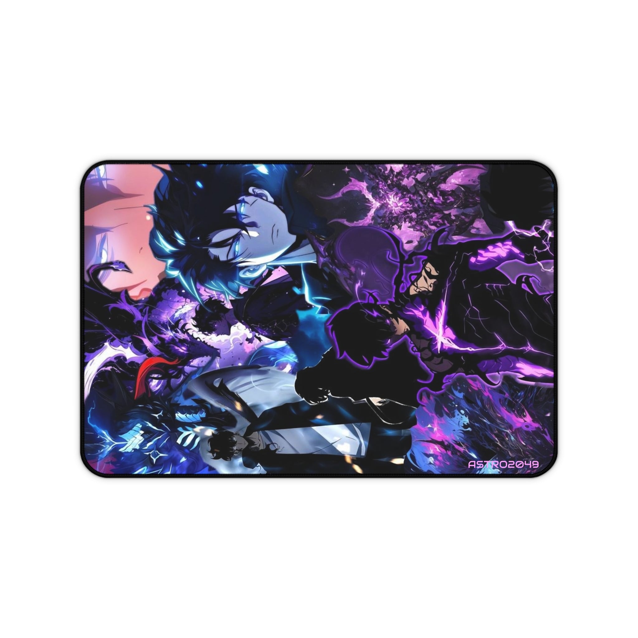 SOLO LEVELING - Sung Jinwoo - ARISE - Cosmic Themed Desk Mat for Gamers, Gaming Mouse Pad, Desk Accessories, Unique Gifts, Anime Decor