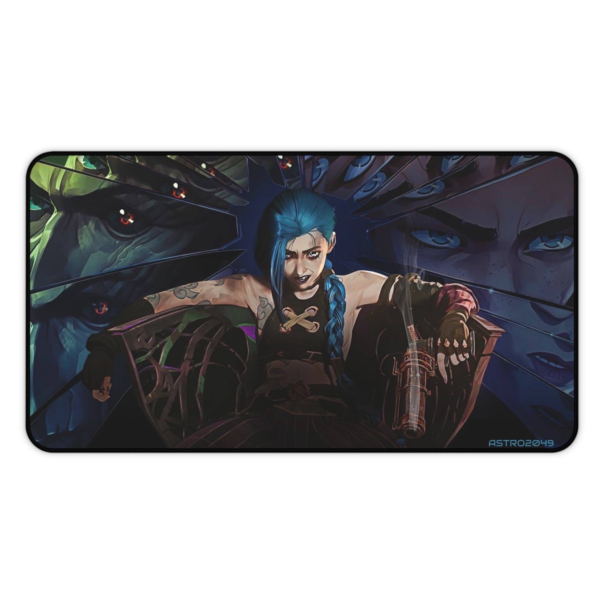 League of Legends - Arcane: JINX  - Vibrant Gaming Desk Mat | Cool Jinx Design | Perfect for Gamers, Unique Gifts, Desk Accessories