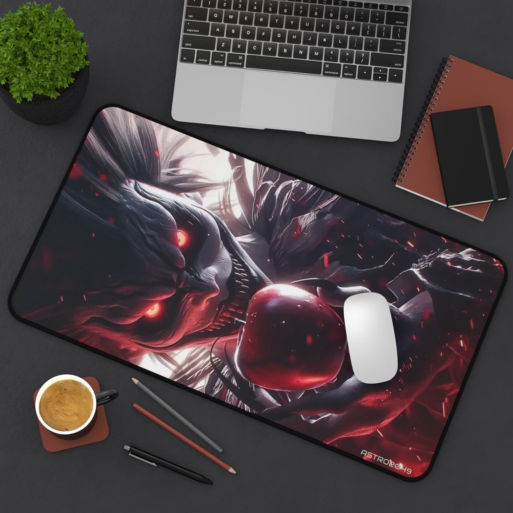 DEATH NOTE - RYUK - Artistic Gaming Desk Mat - Gamer Accessories, Office Decor, Mouse Pad, Fantasy Art, Desk Protector