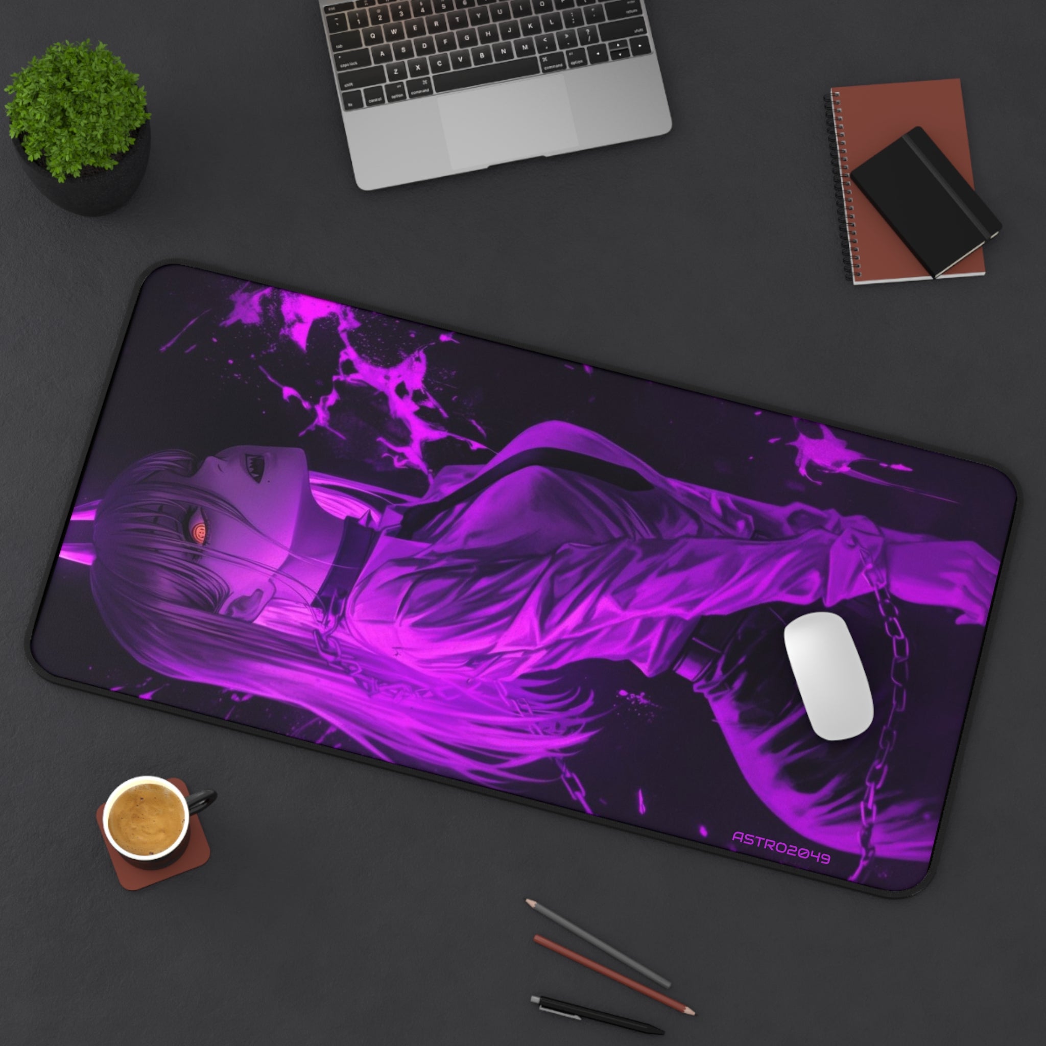 CHAINSAW MAN - Vibrant Anime Desk Mat for Gamers, Gaming Accessories, Home Office Decor, Desk Organization, Computer Mouse Pad
