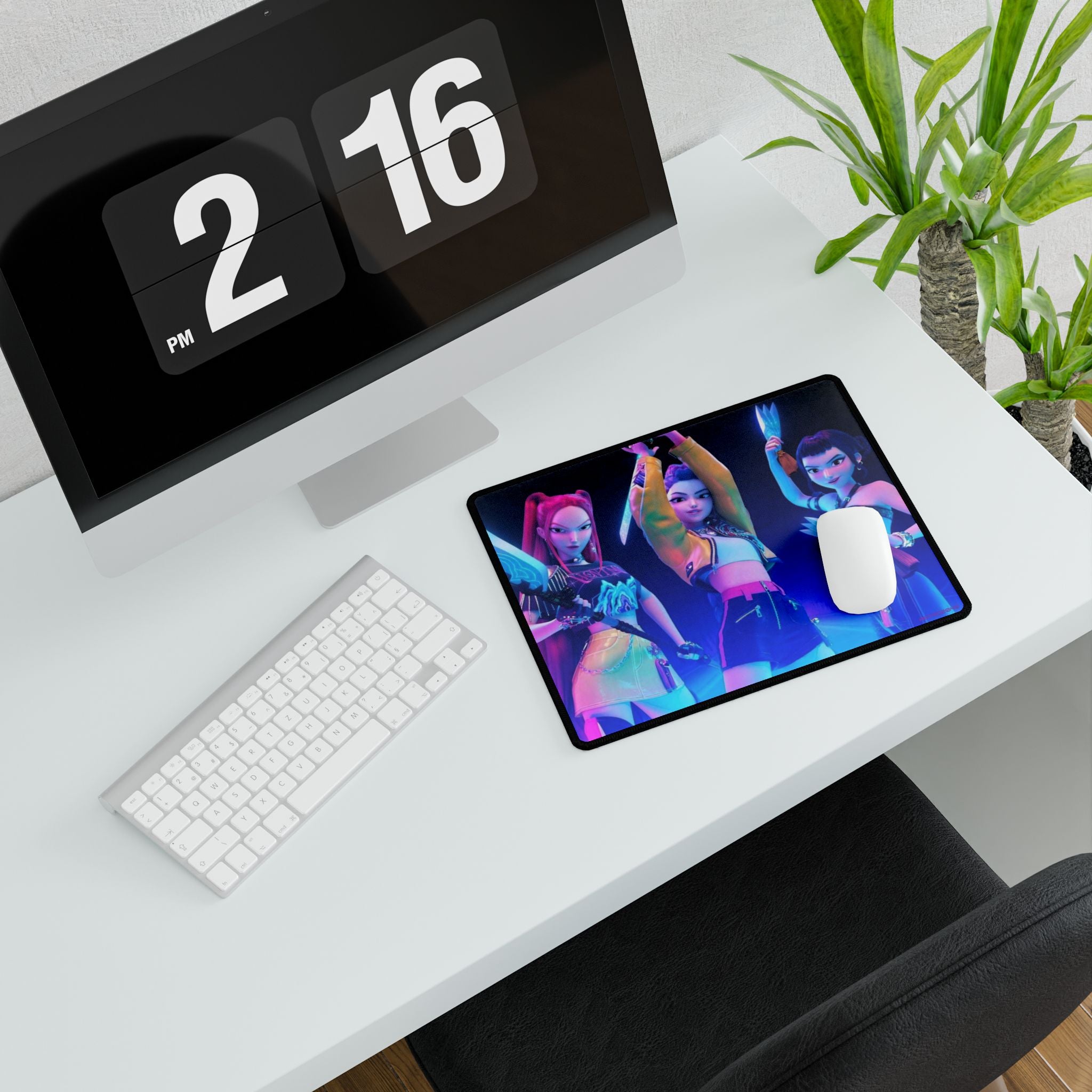 KPop Demon Hunters - HUNTRIX - Vibrant Gaming Desk Mat with Stylish Character Design, Office Decor, Gamer Gift, Colorful Mouse Pad