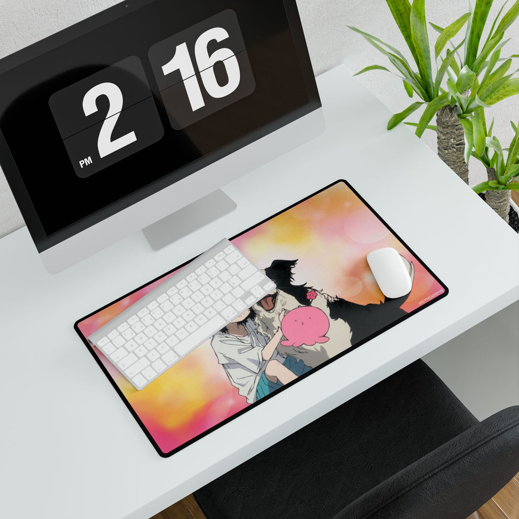 TAKOPIS ORIGINAL SIN - Anime-Inspired Desk Mat for Pet Lovers, Gaming and Office Decor, Vibrant Mouse Pad, Unique Gift for Students