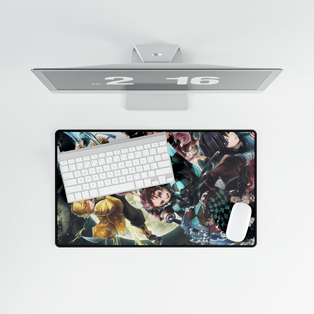 DEMON SLAYER - Kimetsu no yaiba - Vibrant Gaming Desk Mat for Cosplay Fans, Desk Accessories, Office Decor, Gamer Gifts, Anime Merchandise