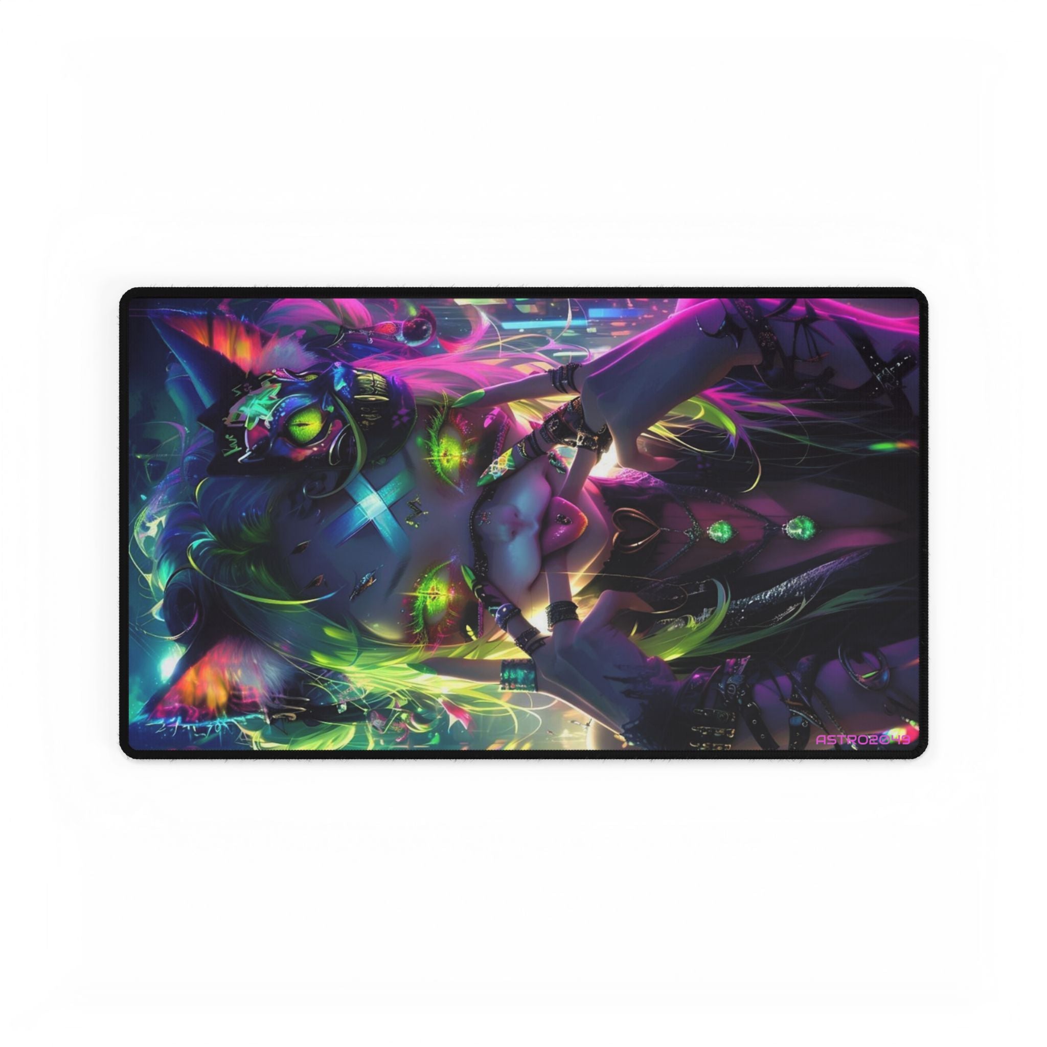 CYBERPUNK - Vibrant Gaming Desk Mat, Colorful Large Mouse Pad, Desk Accessories, Office Decor, Gamer Gift, Art Desk Mats