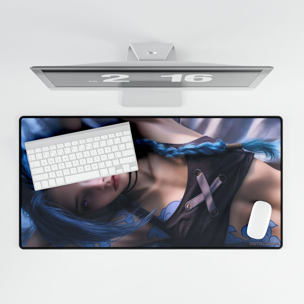 League of Legends - Arcane: JINX - Artistic Desk Mats for Gamers, Decorative Mouse Pads, Gaming Accessories, Unique Home Office Décor,
