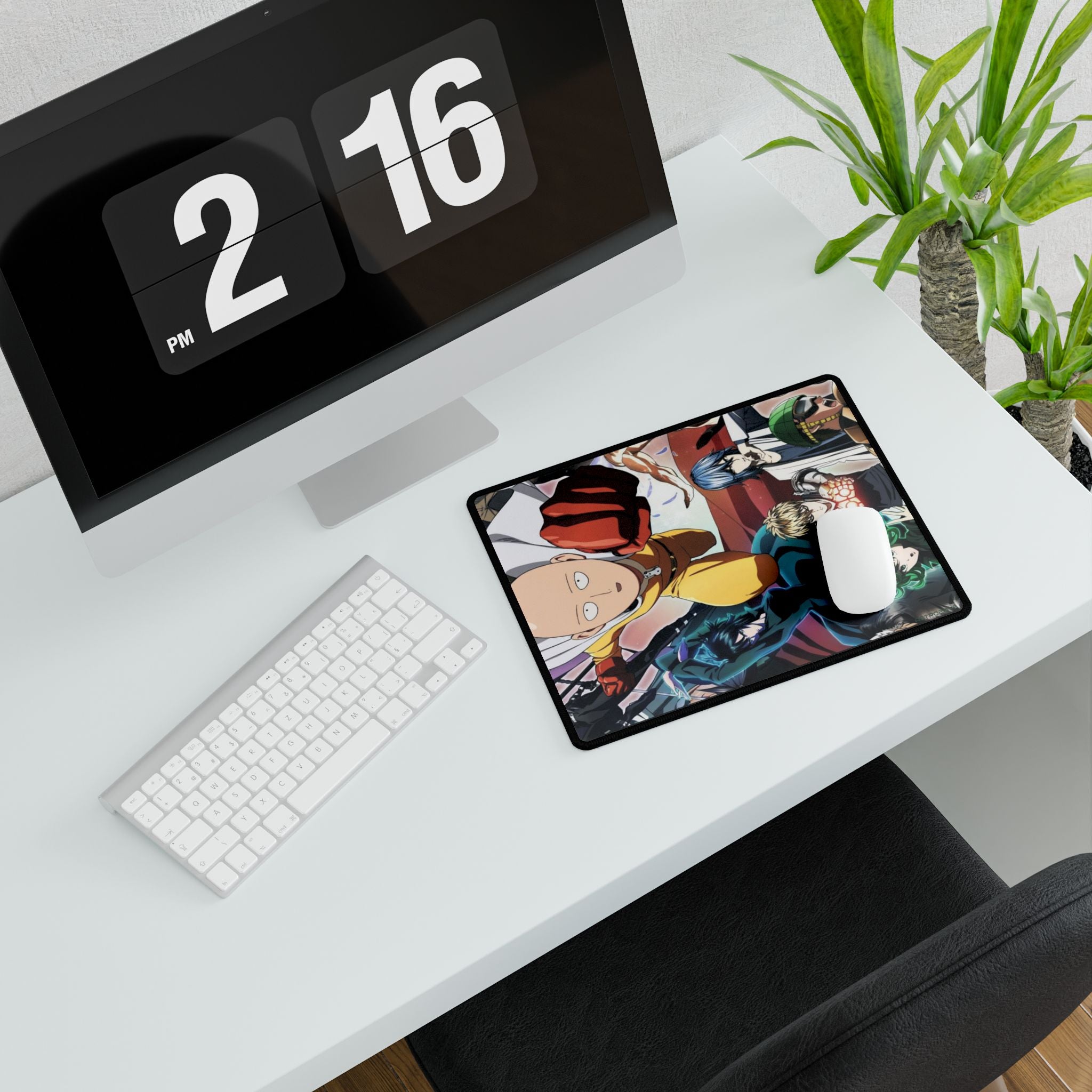ONE-PUNCH MAN - Anime Desk Mat - Gaming Mouse Pad for Office, Anime Decor, Saitama Desk Accessories, Cool Desk Gift, Minimalist Office Decor