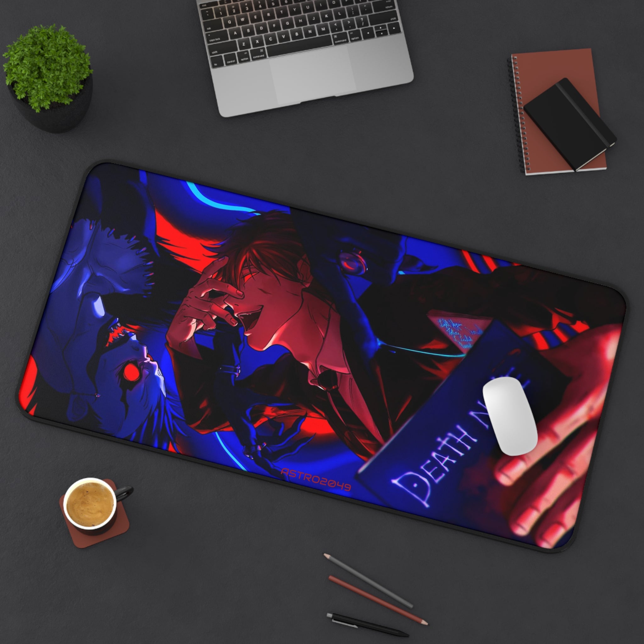 DEATH NOTE - Light / Akira - RYUK - Death Note Desk Mat, Gaming Desk Pad, Anime Decor, Office Accessory, Unique Gift for Fans