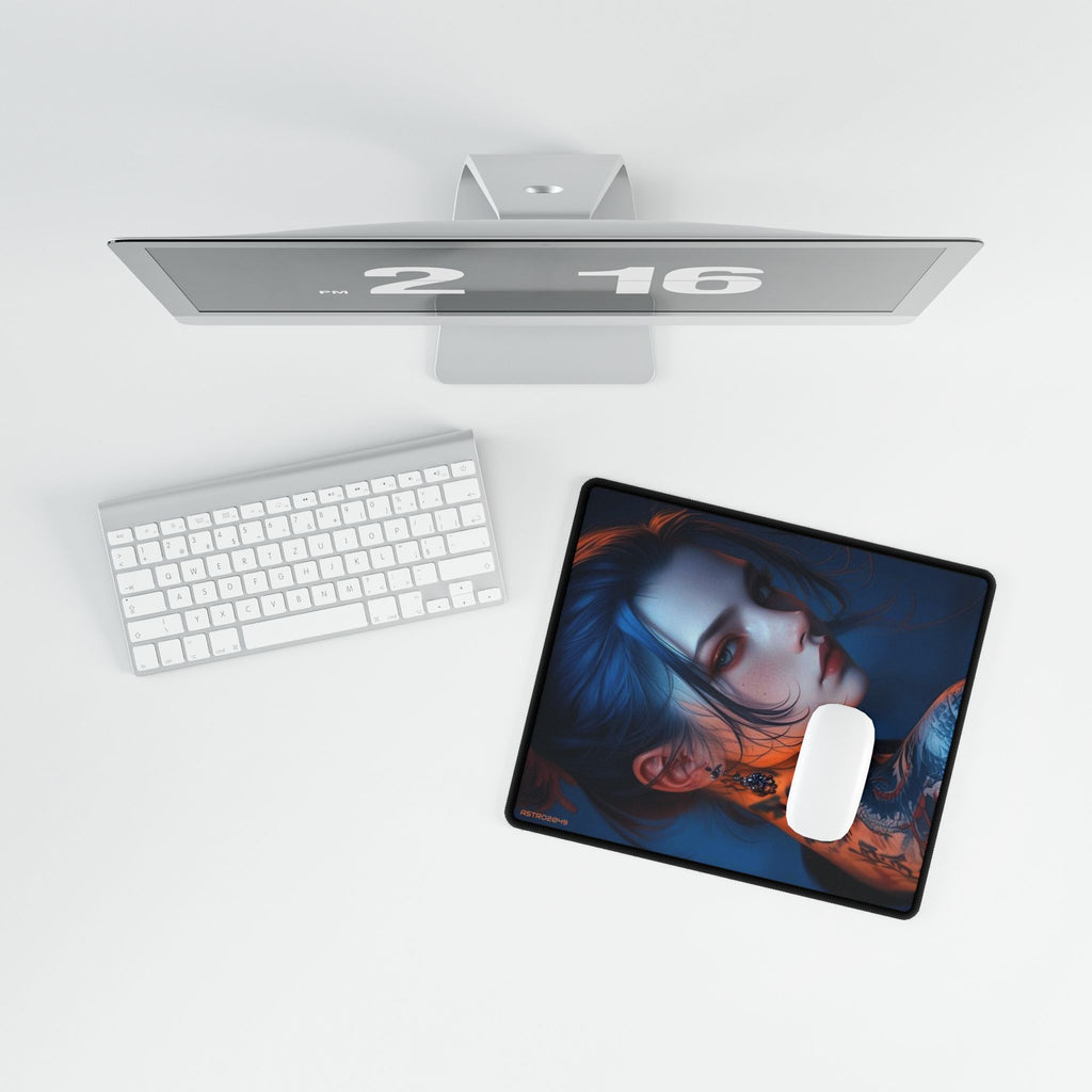 CYBERPUNK - GEISHA - Stylish Desk Mats with Artistic Designs, Gaming Desk Accessories, Office Decor, Personalized Workspace, Unique Gifts